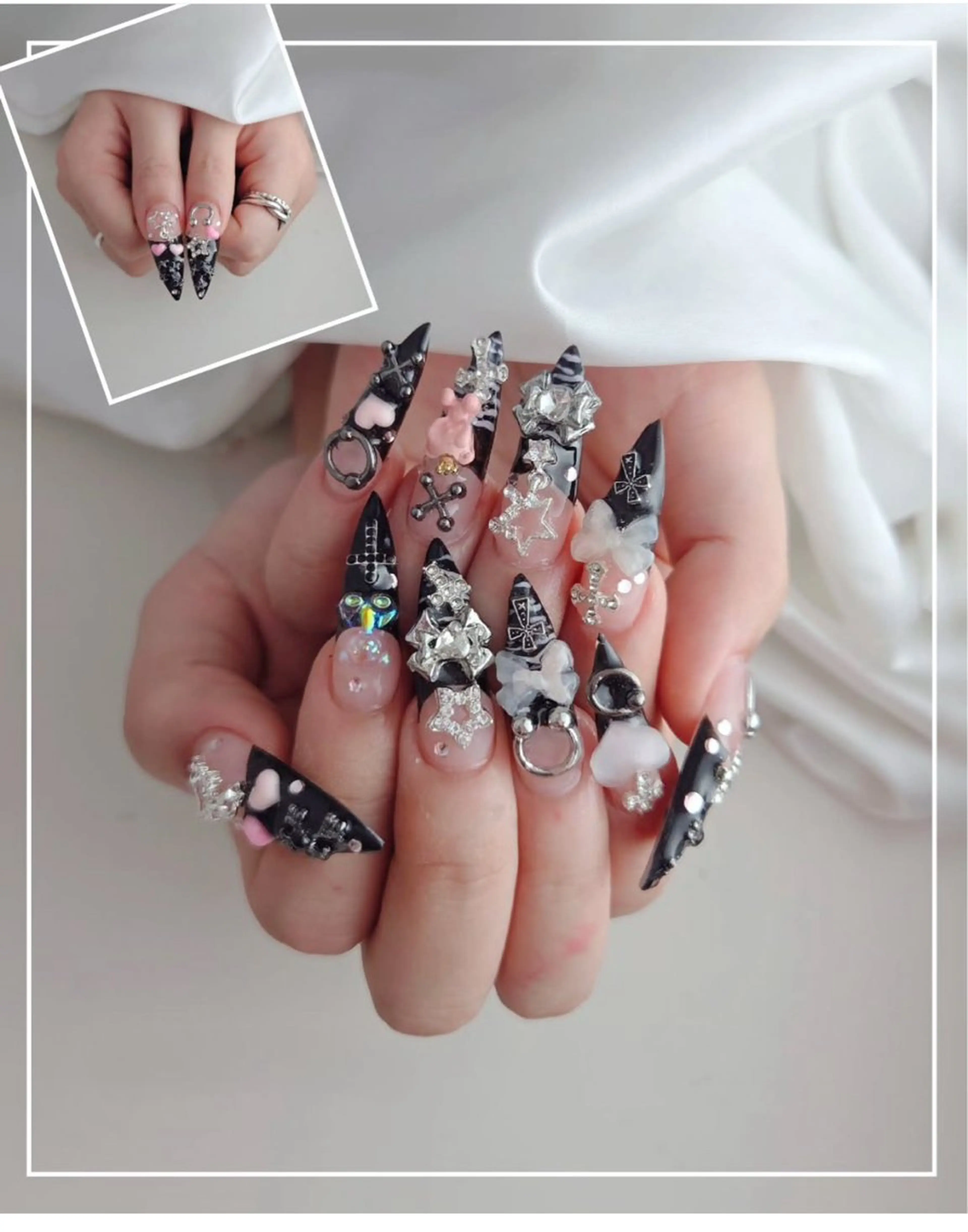 ネイル 成人式 キラキラネイル マグネットネイル ミラーネイル ニュアンスネイル ハンドネイル Lyna 池袋のネイルデザイン