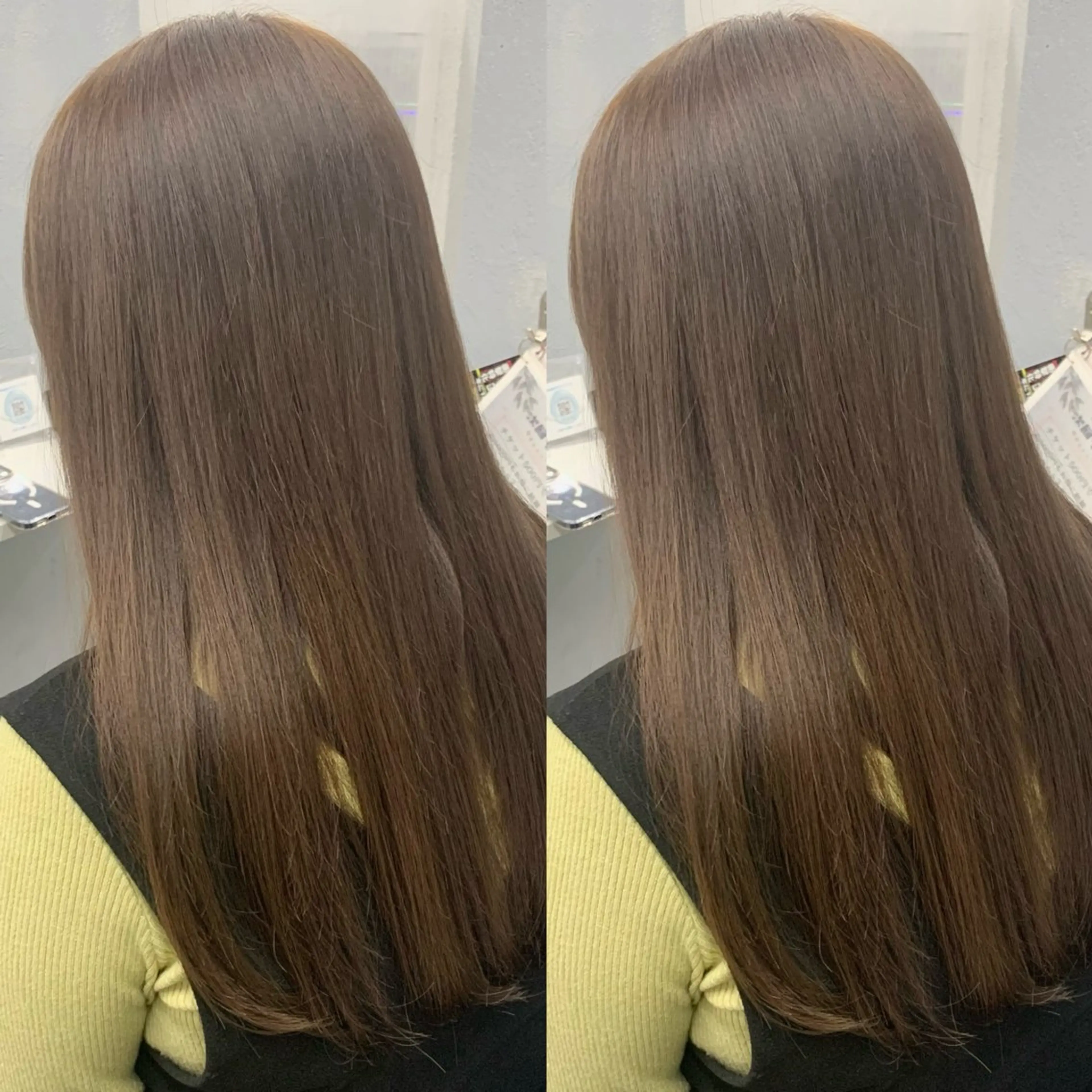 セミロング ブリーチ無しカラー✨ 美鈴のヘアスタイル