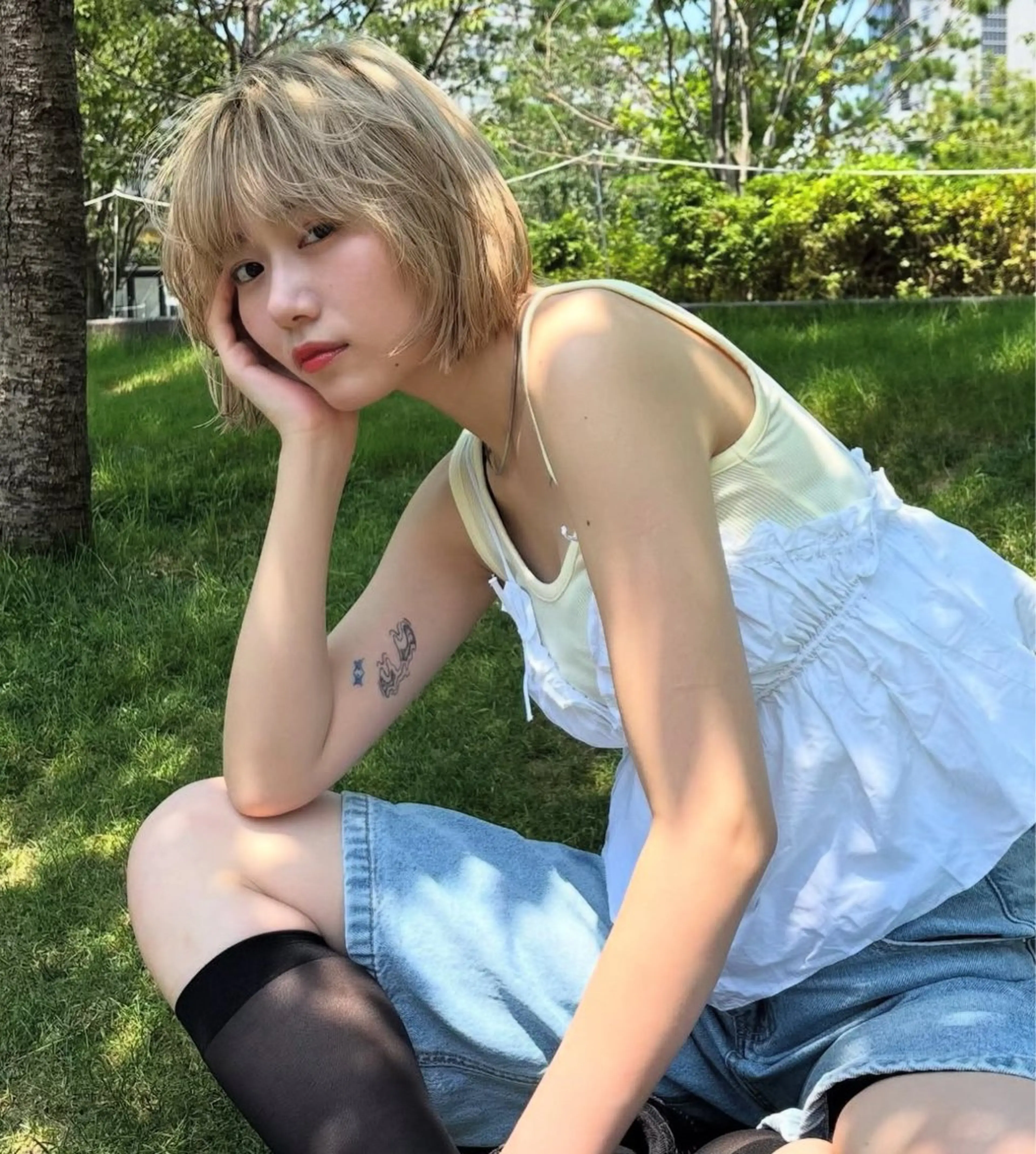 カラー ヘアカラー ウエチ モモカのヘアスタイル