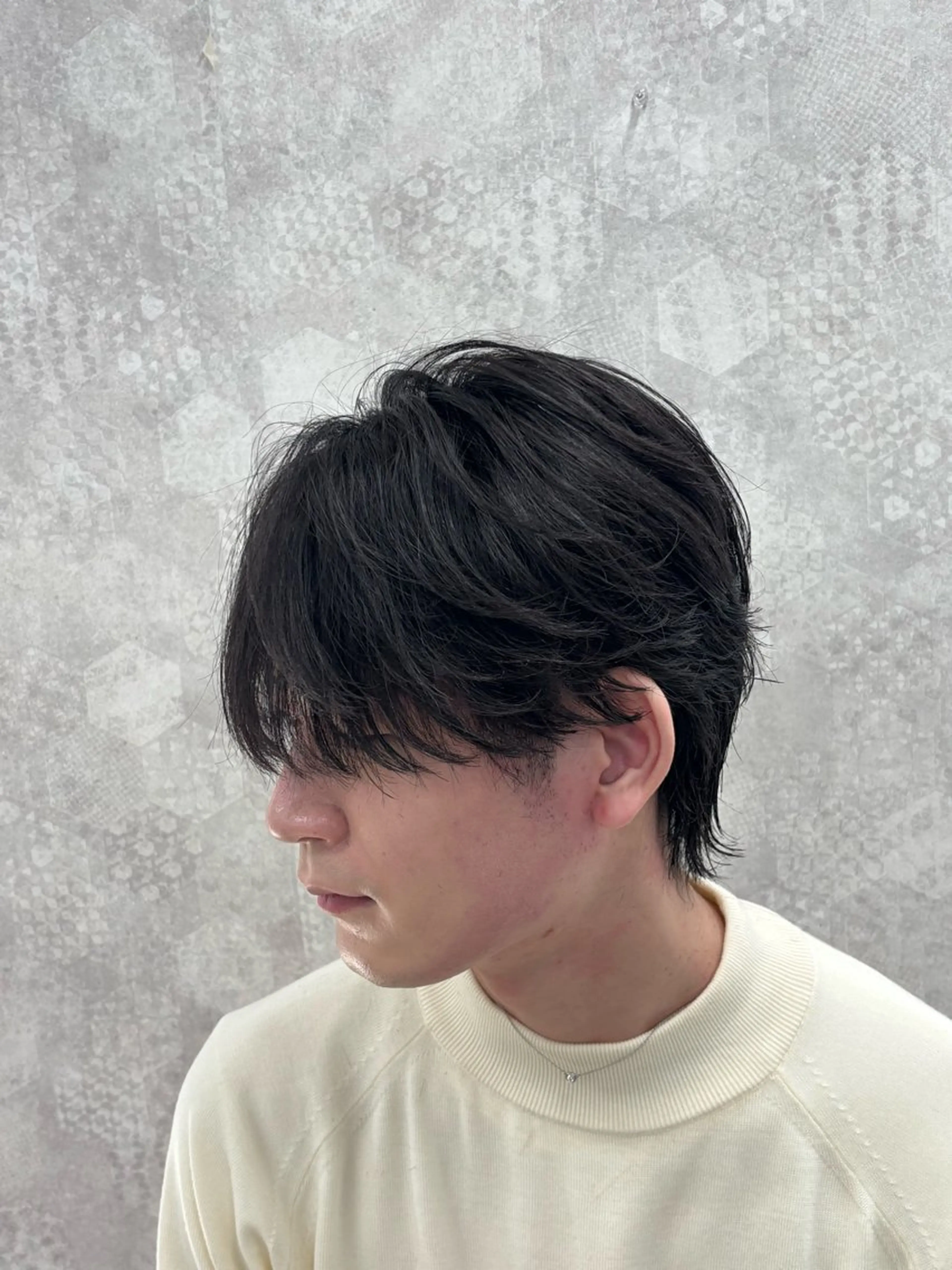 パーマ メンズハイトーン 北斗💍レイヤーのヘアスタイル