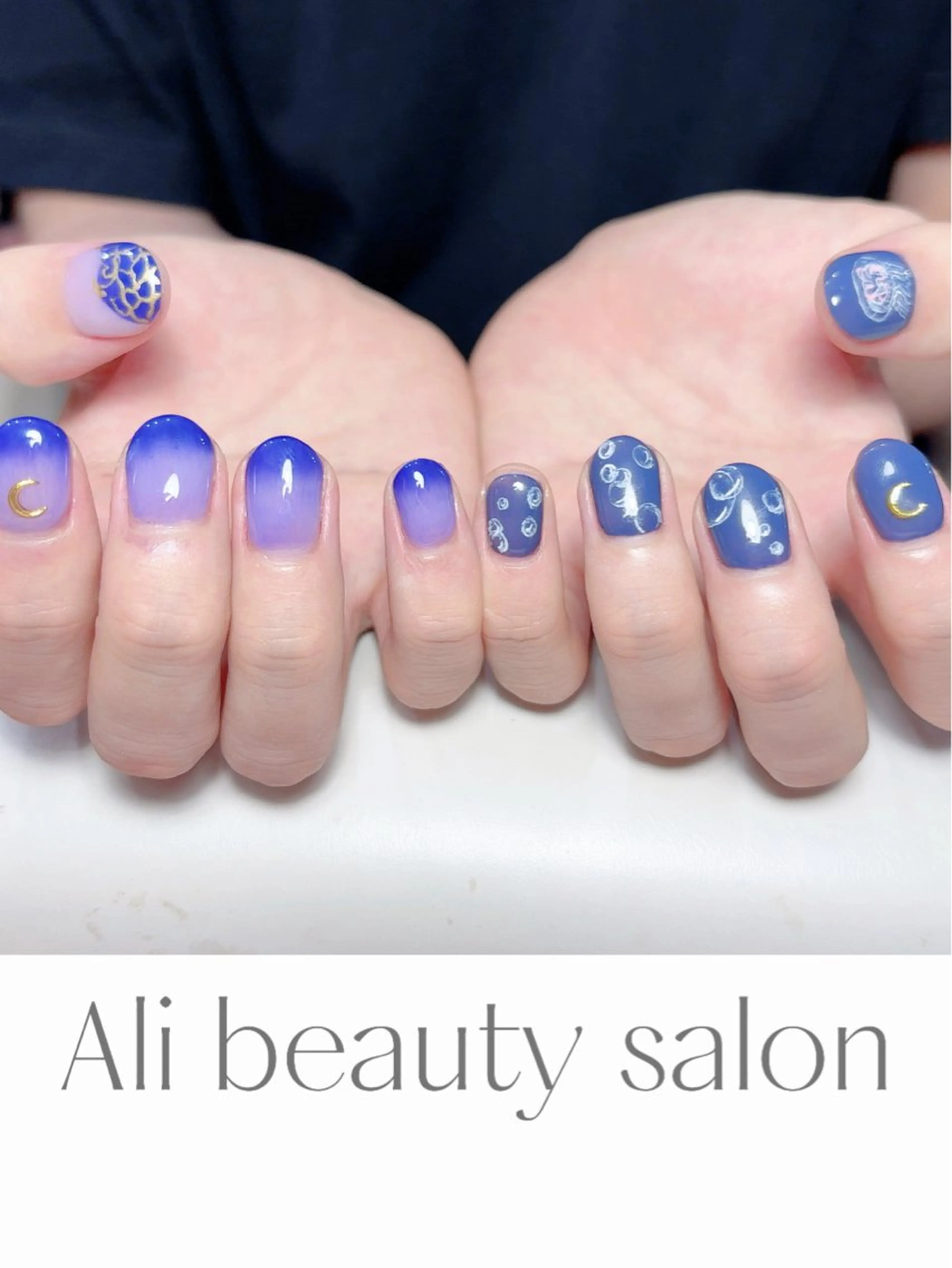 ネイル グラデーション メンズネイル ハンドネイル Ali 新小岩 ネイル専門のネイルデザイン