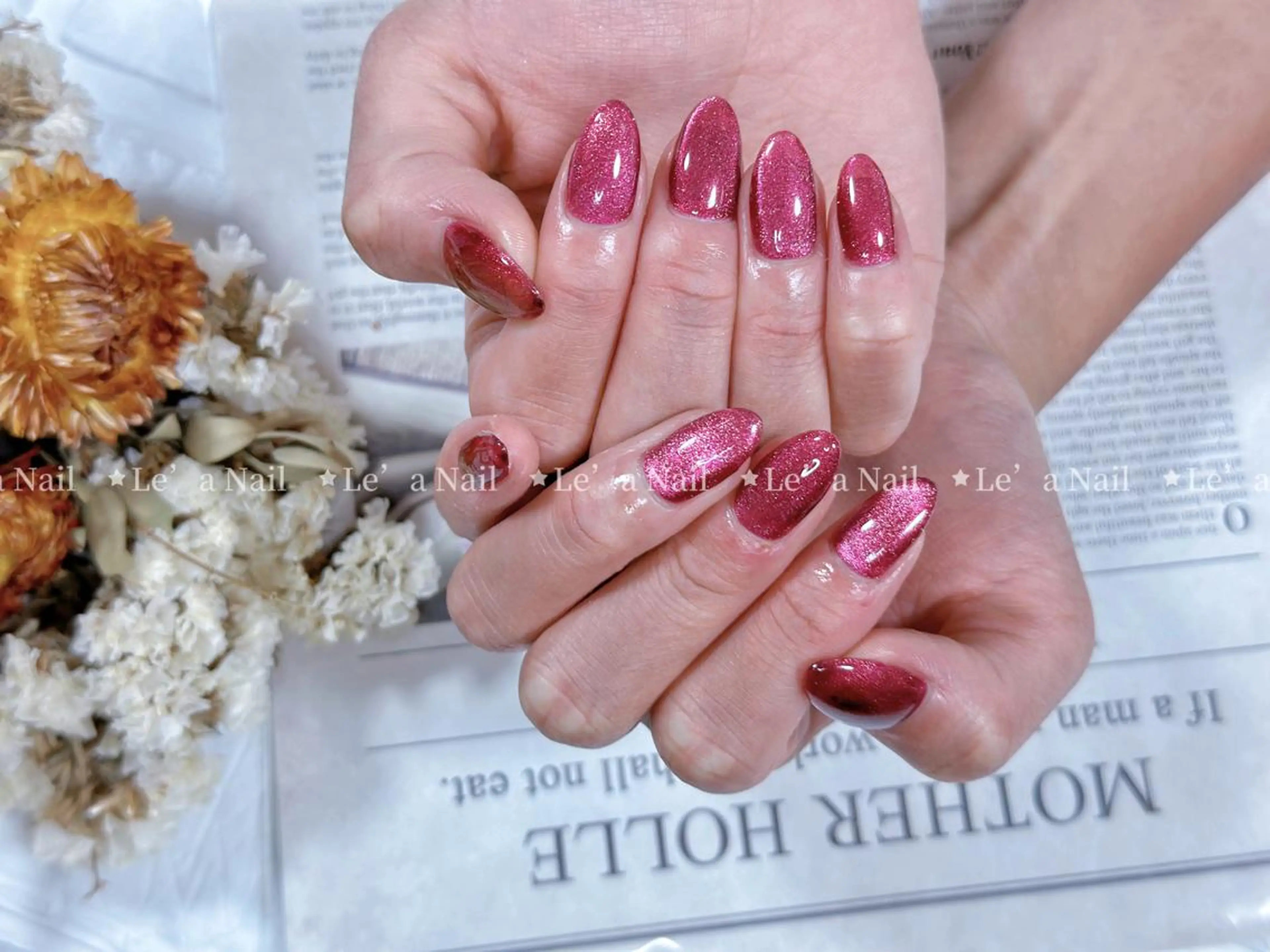 ミディアム カラー ネイル Lea NAILsalon所属・Le’a NailSalonのネイルデザイン