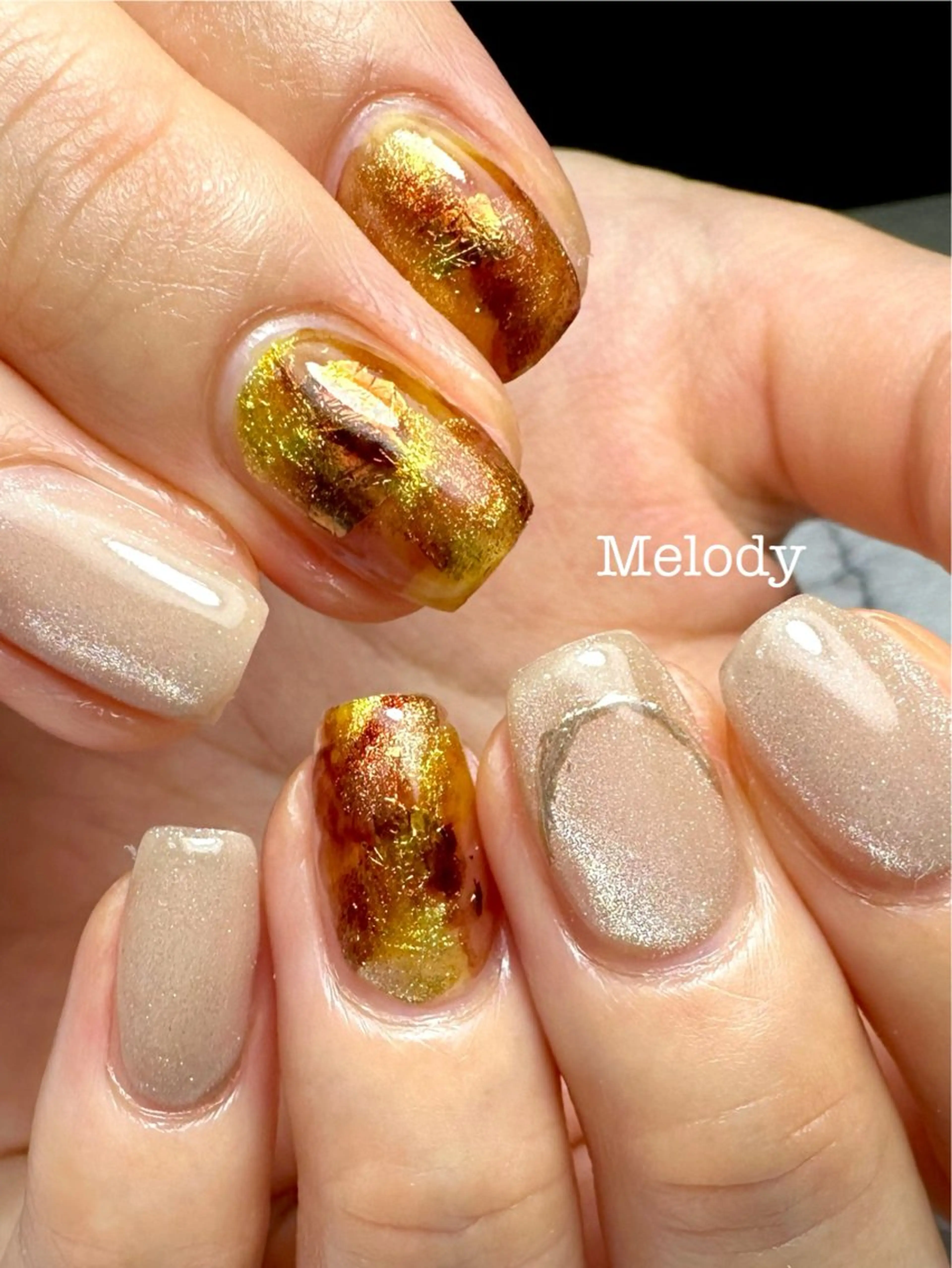 ネイル べっ甲ネイル Yuki Takahamaのネイルデザイン