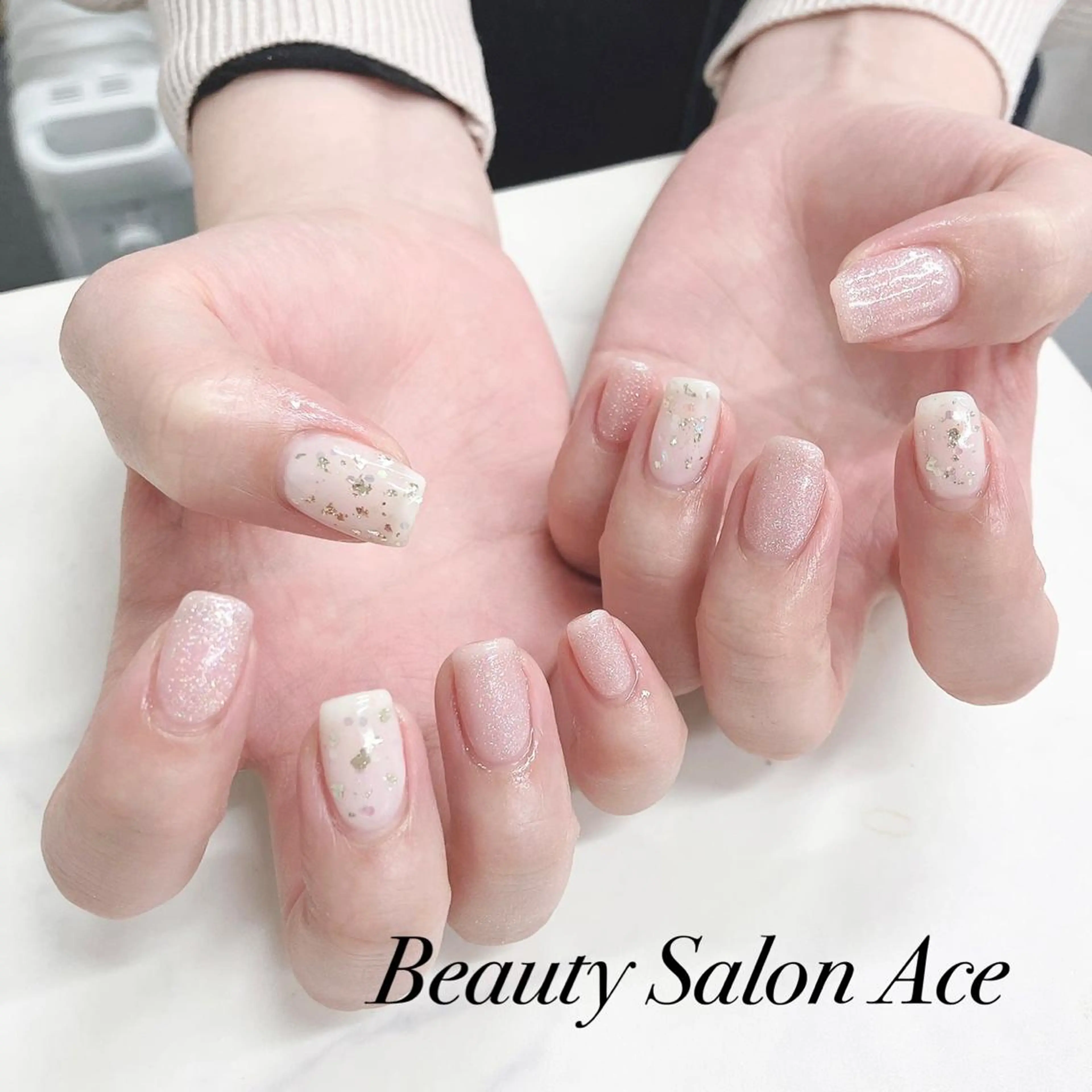 ネイル メンズネイル 春ネイル ハンドネイル ハンドケア Beauty Salon Ace（ネイルサロン　エース）所属・池袋フィルイン Ace♡長さだしのネイルデザイン