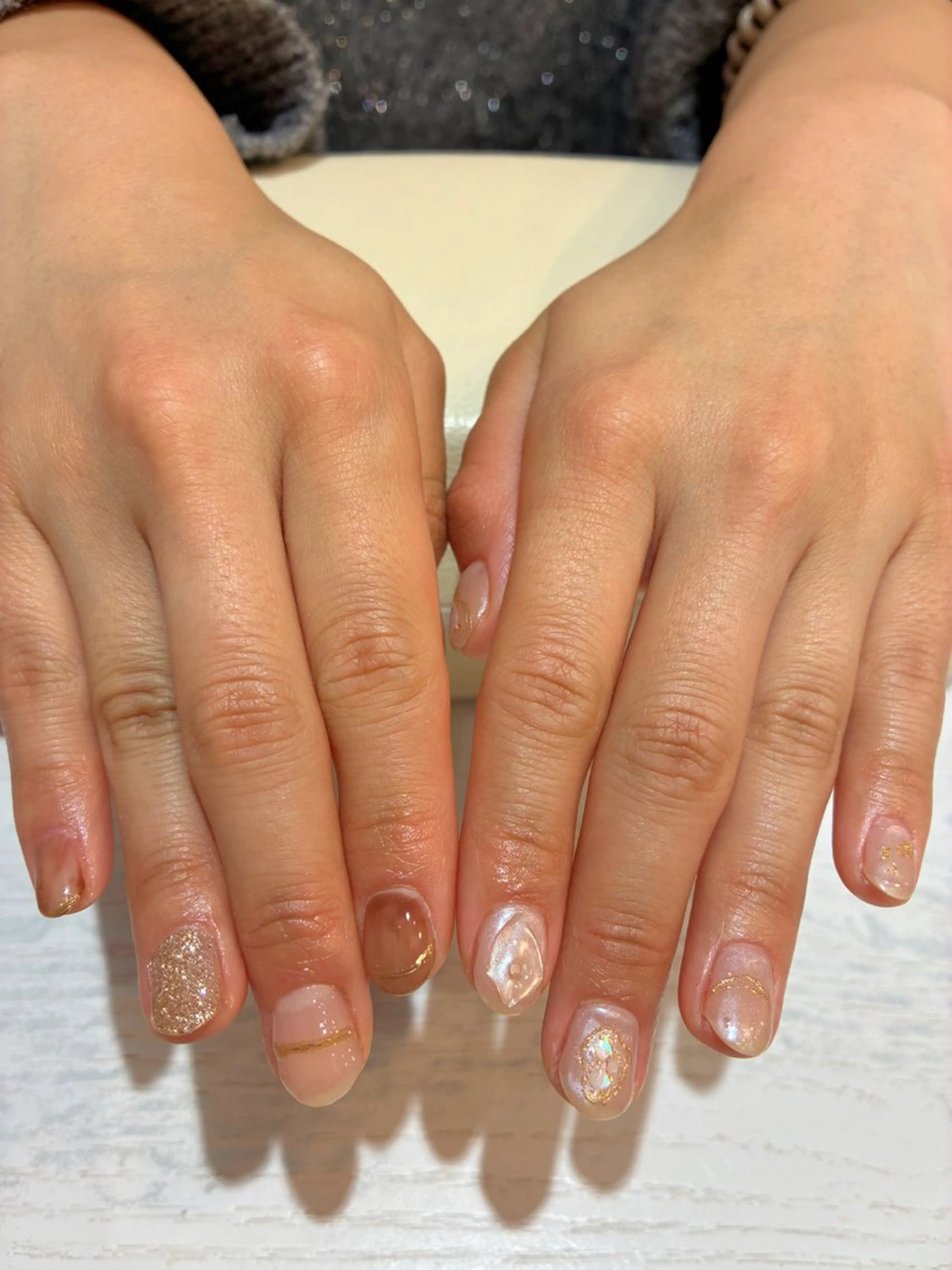 ネイル 持ち込み Nest 岩崎のネイルデザイン