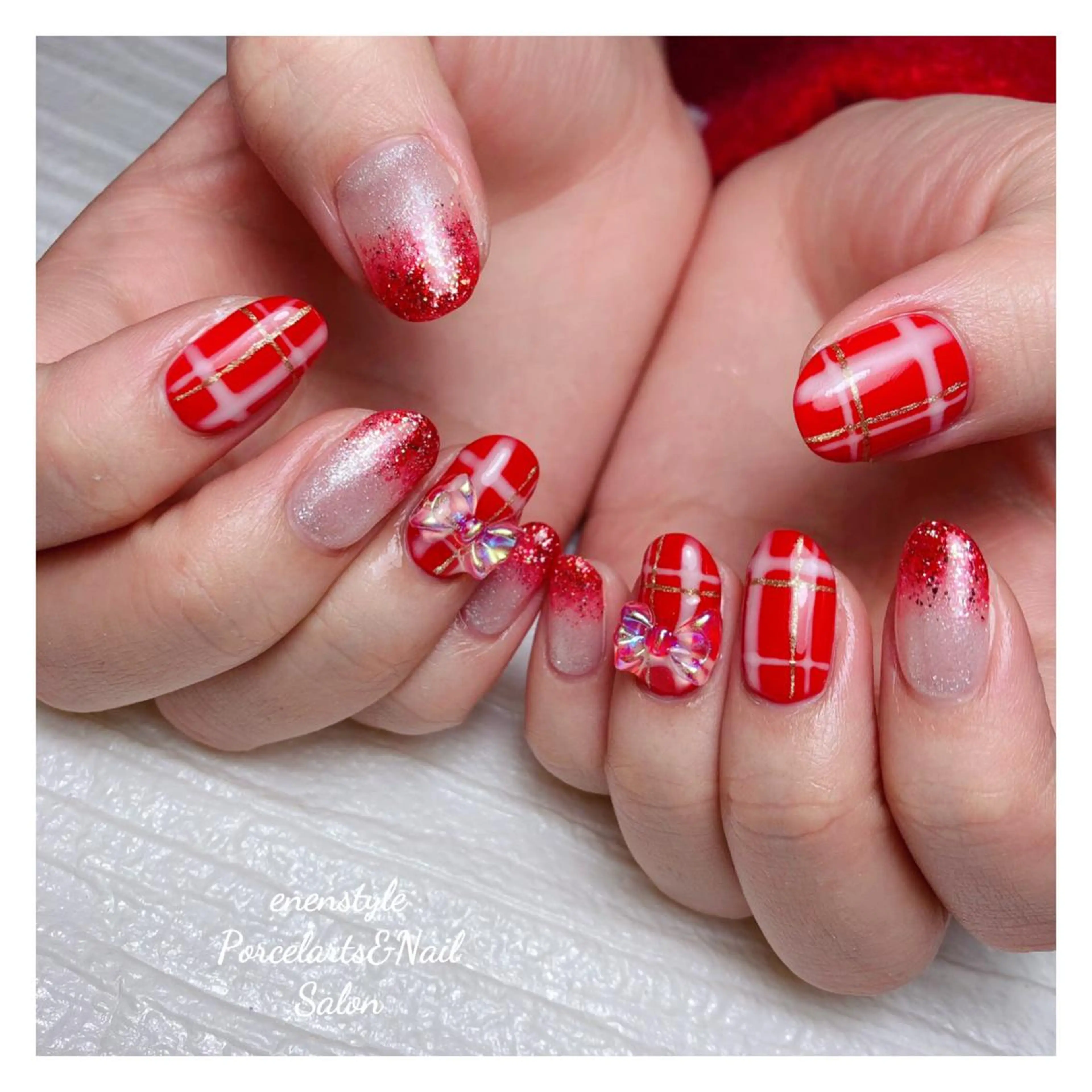 ミディアム ネイル 👑enen style👑のネイルデザイン