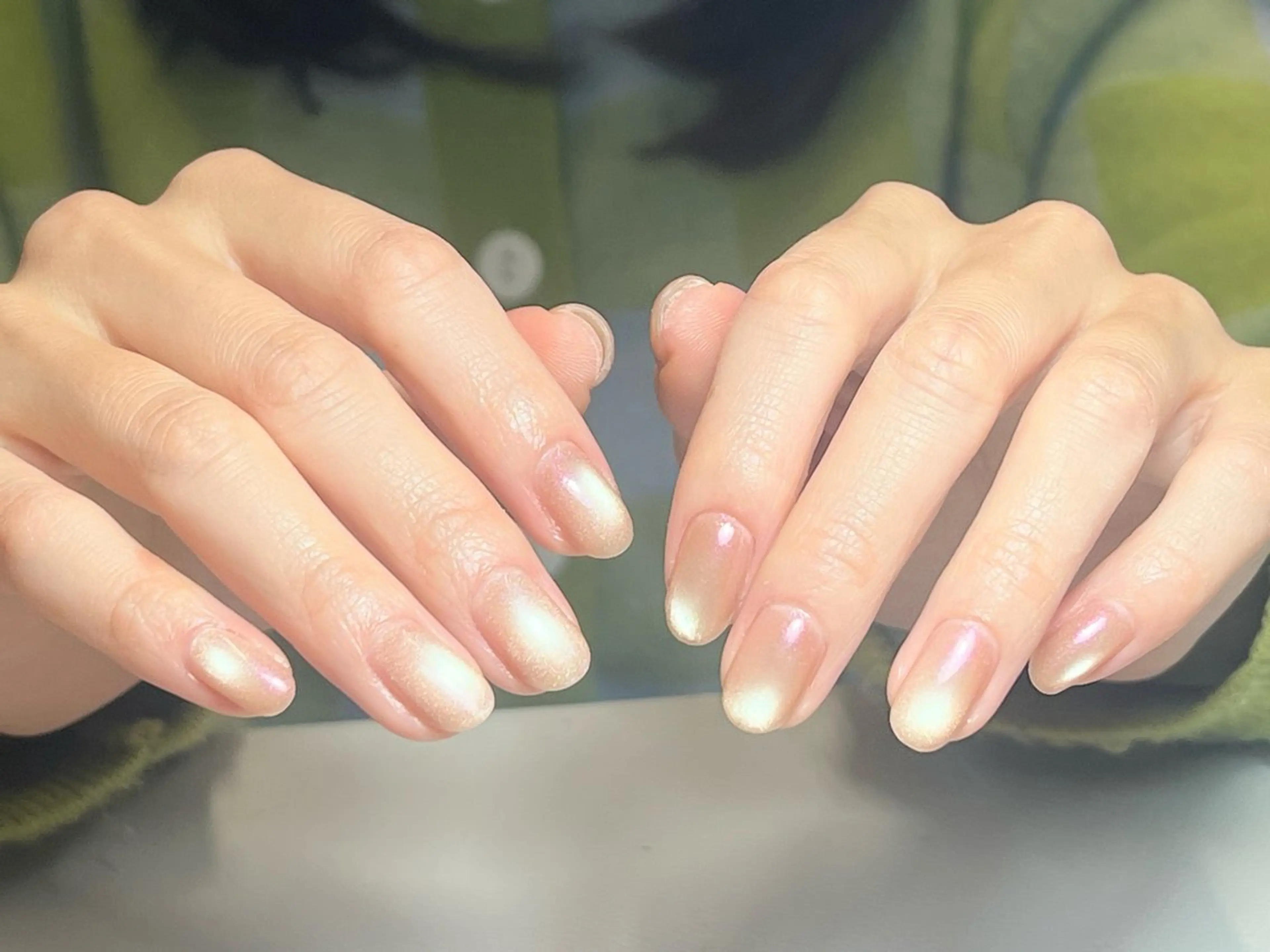 ネイル アートネイル 韓国ネイル 持ち込み ニュアンスネイル ワンカラーネイル ハンドネイル イブ ネイリのネイルデザイン