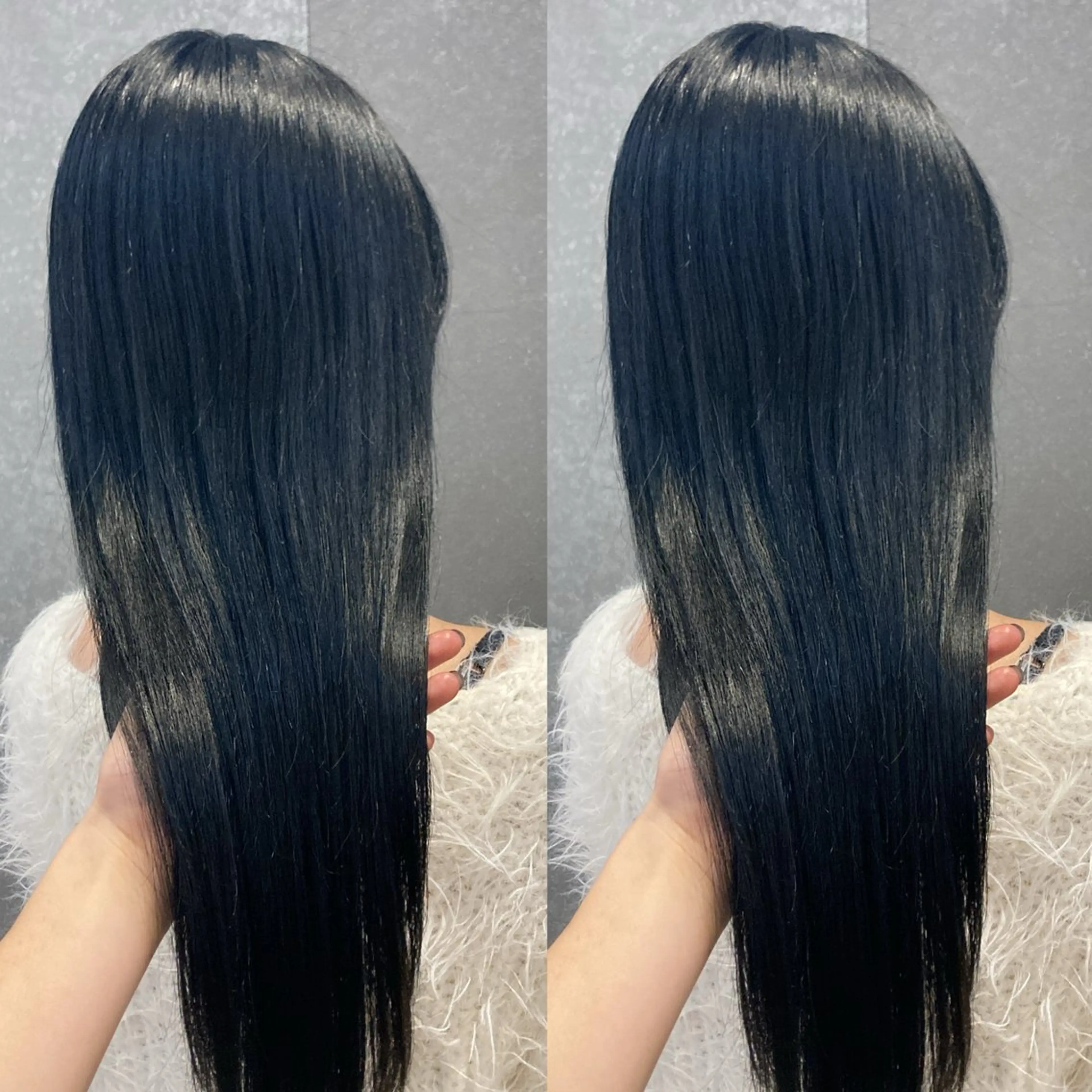 ロング カラー 黒髪 髪質改善 トリートメント schon所属・み うのヘアスタイル