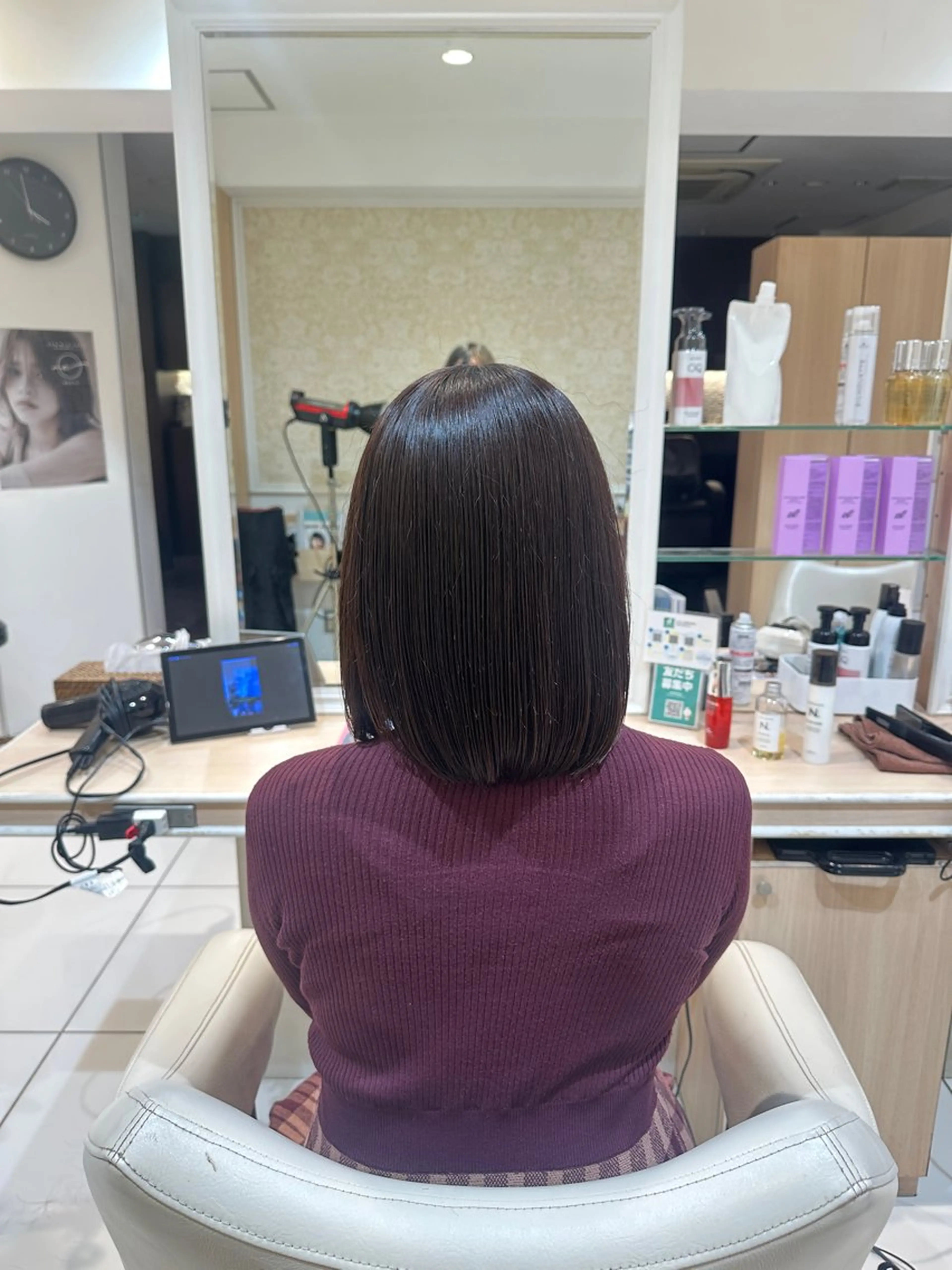 ミディアム かとう さやかのヘアスタイル