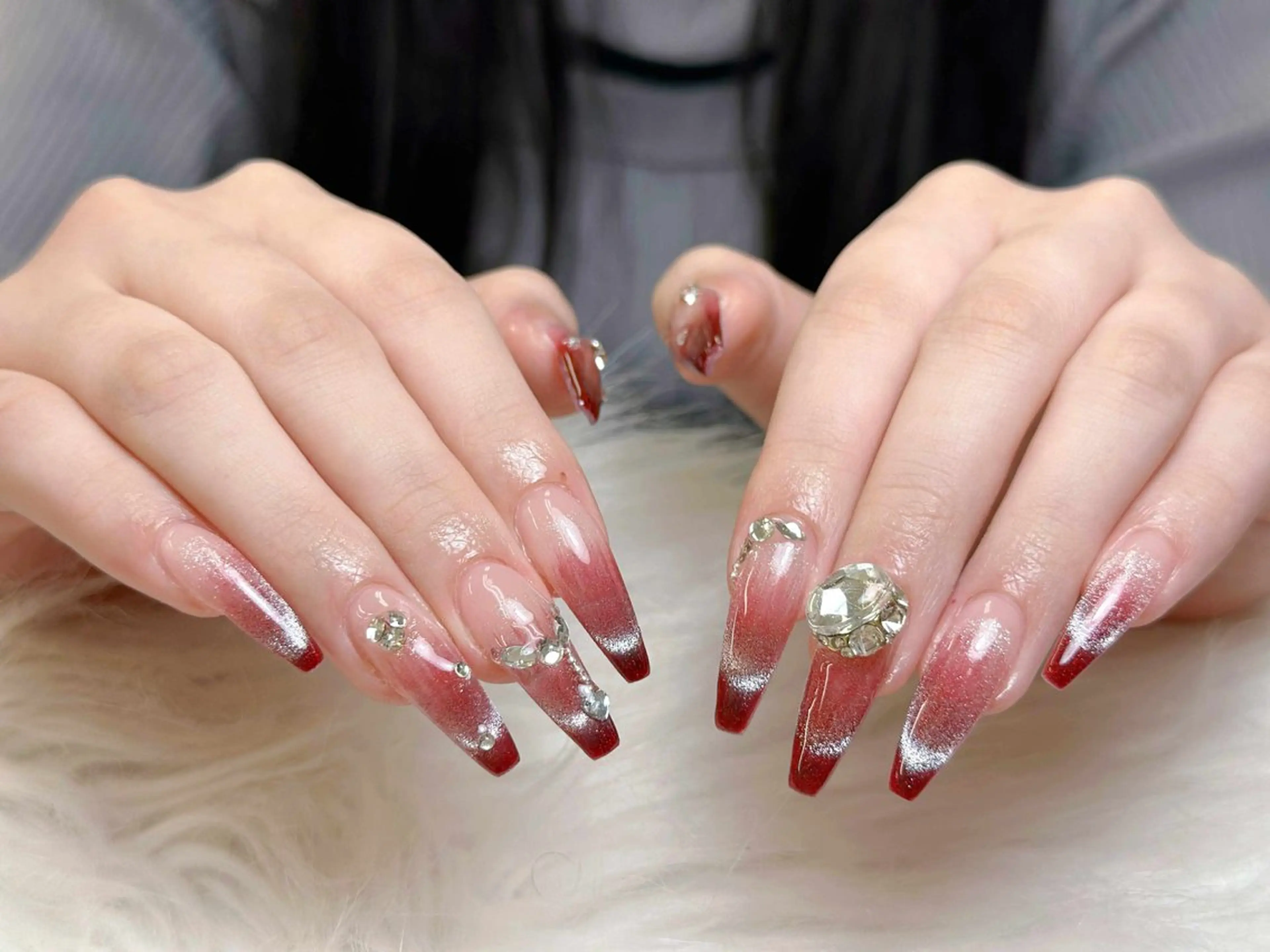 ネイル アートネイル 成人式 ジェルネイル ニュアンスネイル 夏ネイル ハンドネイル Jenn Nail Salonのネイルデザイン