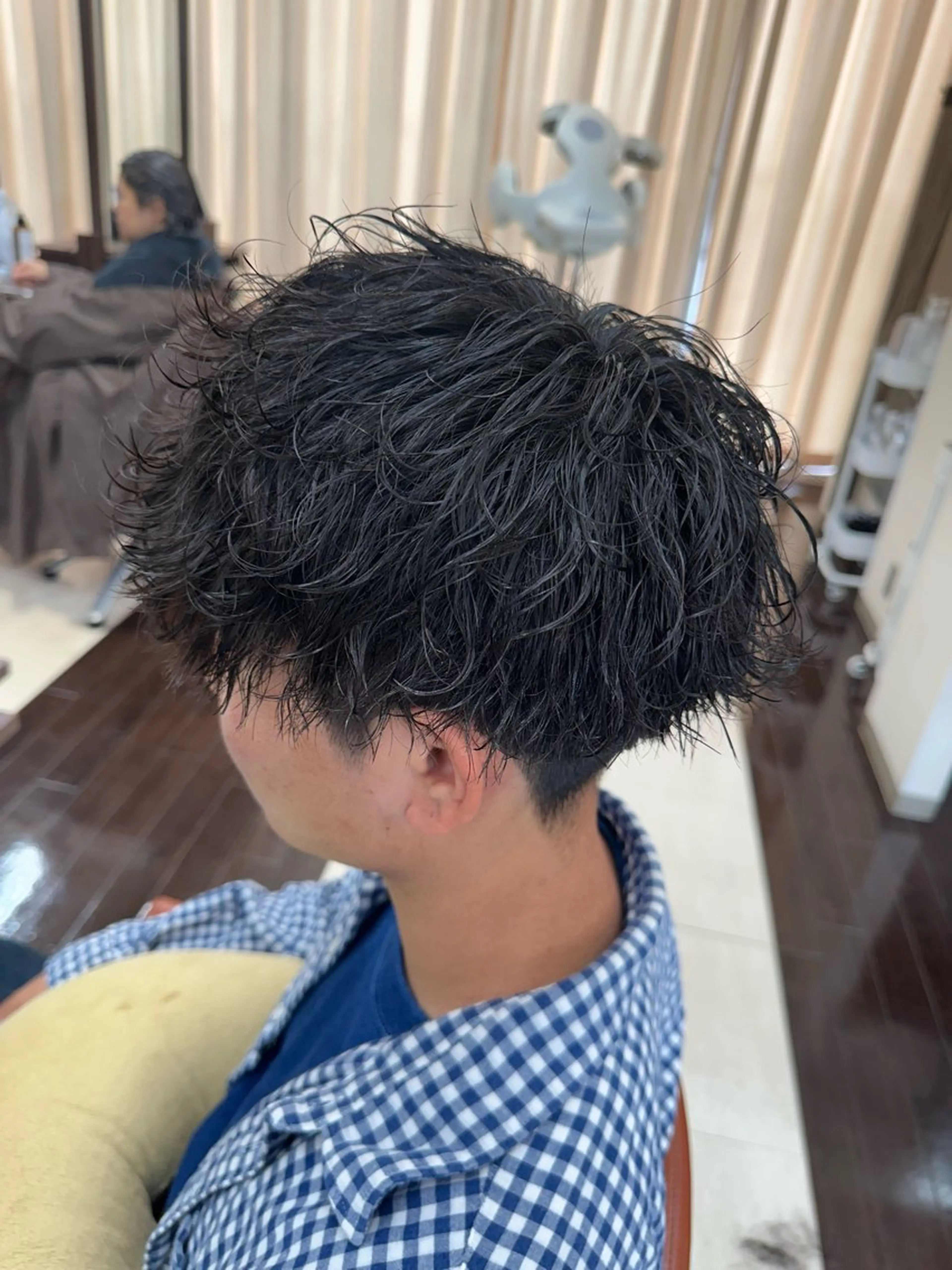 ショート カラー パーマ メンズ カット パーマ ヘアセット 毎月230人担当/ メンズヘア/清和武虎のヘアスタイル