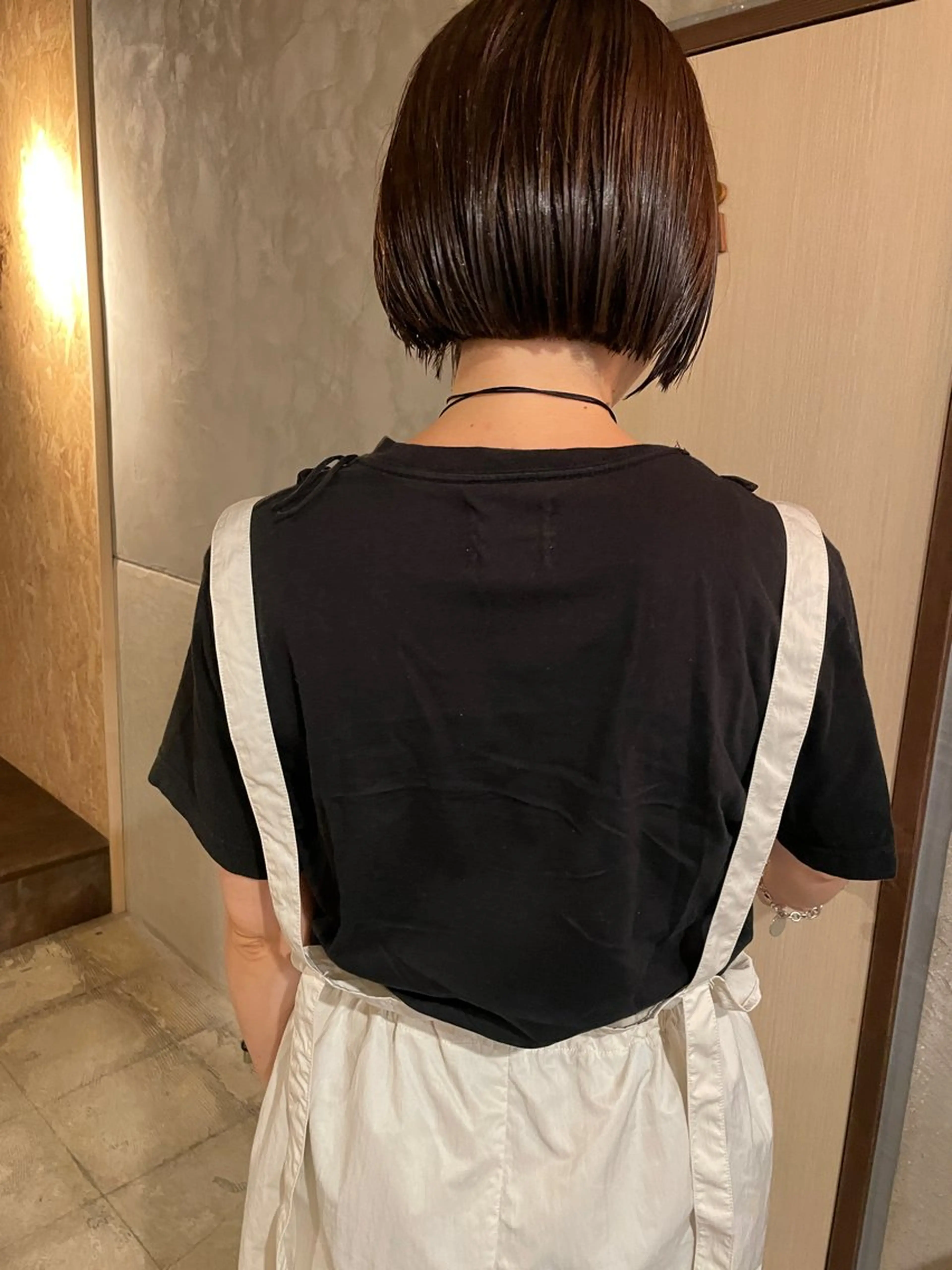 ショート カラー ボブ カット ヘアカラー トリートメント さの あやねのヘアスタイル