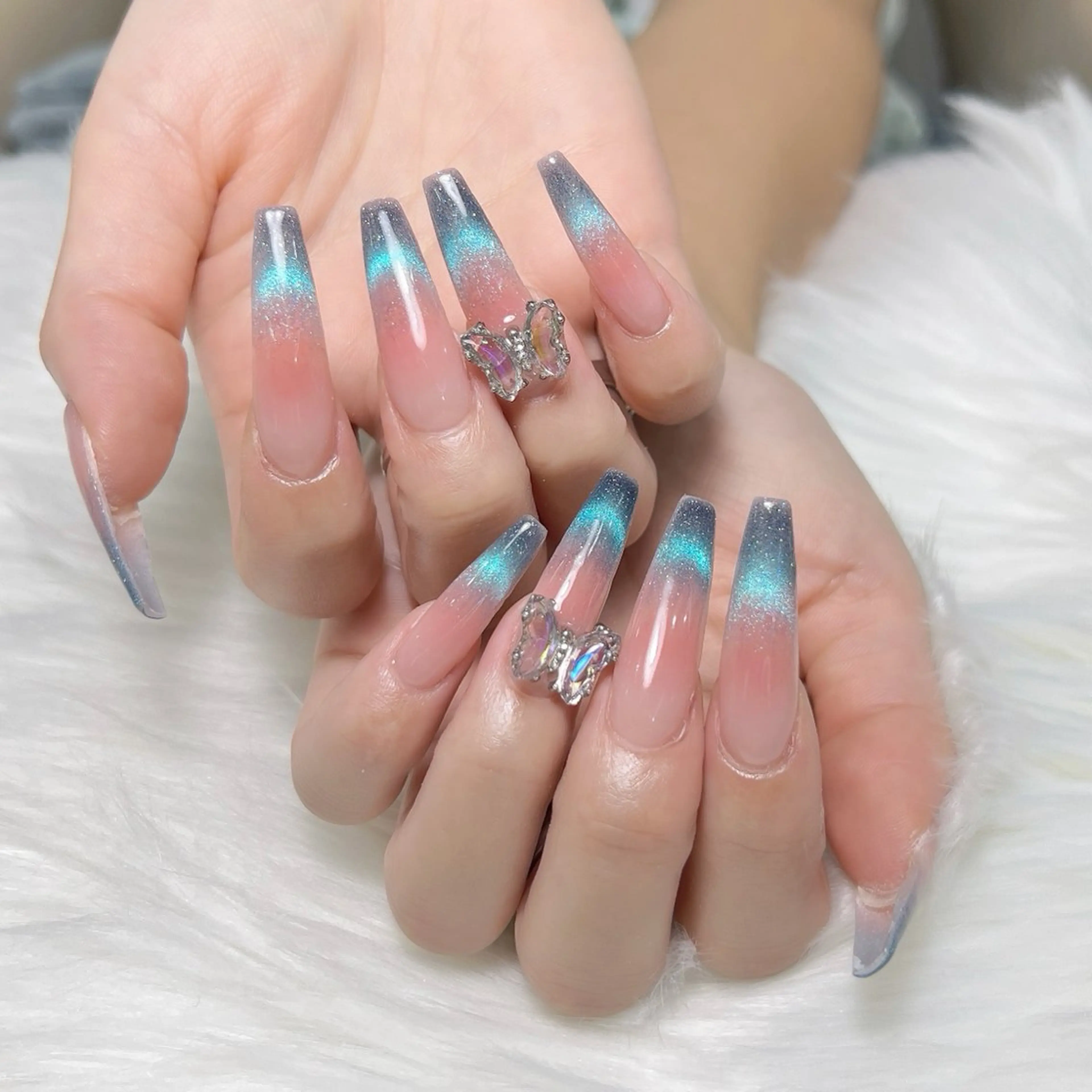 ネイル チークネイル マグネットネイル Echo Nail Salonのネイルデザイン