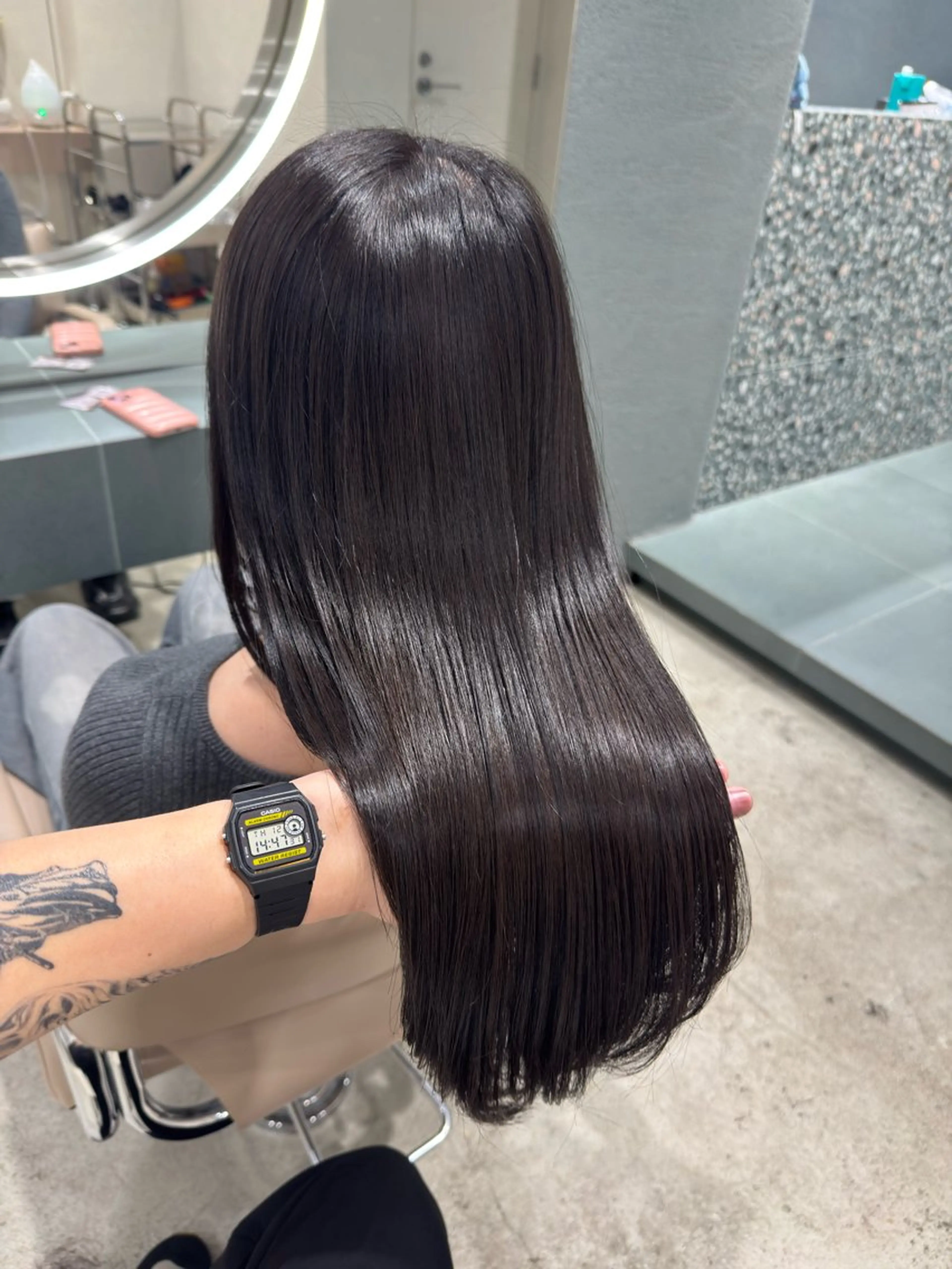 ロング カラー カット ヘアカラー 立川/ブリーチ/ 髪質改善/西川翔真のヘアスタイル