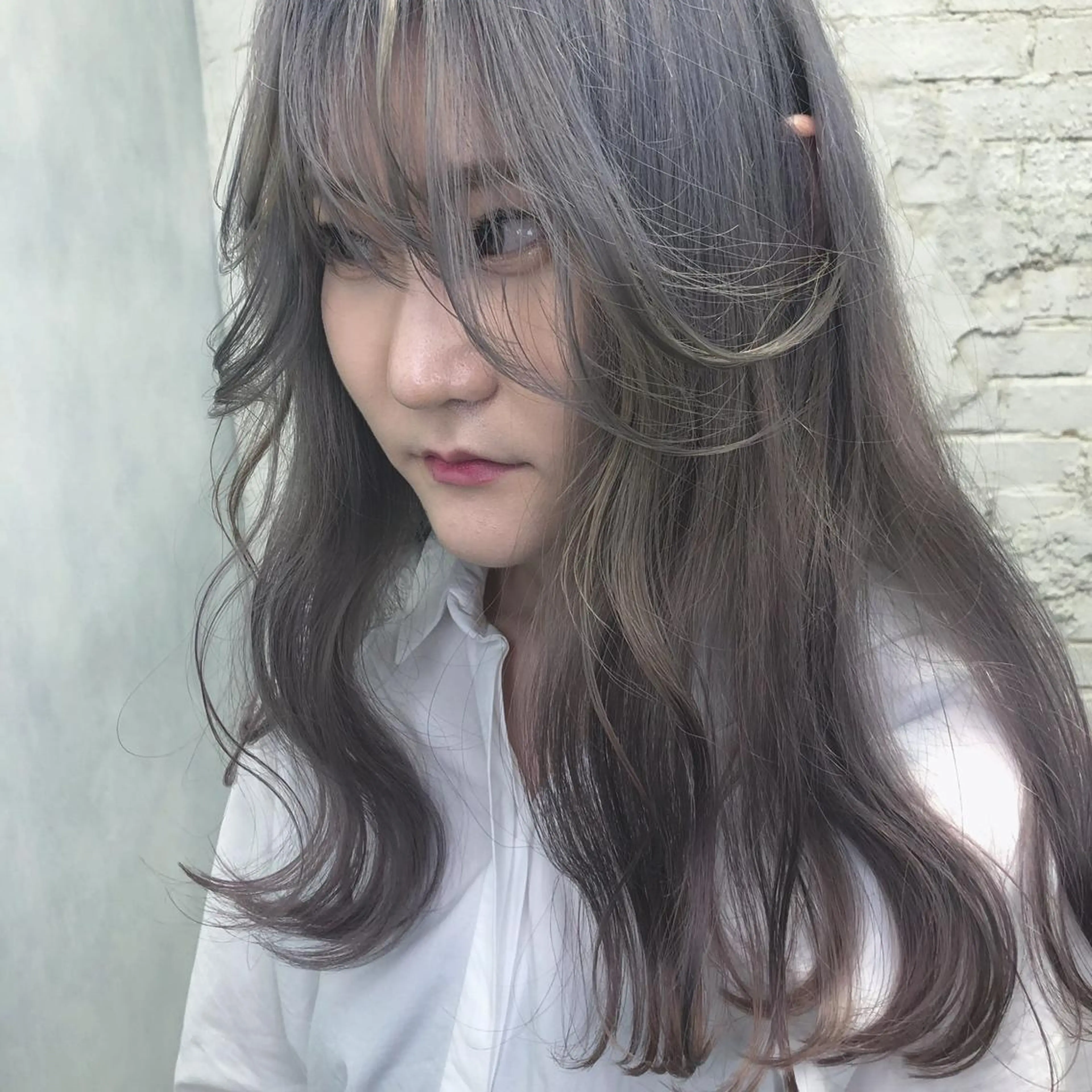 ロング カラー ラベンダーカラー ORIKA 美容室のヘアスタイル