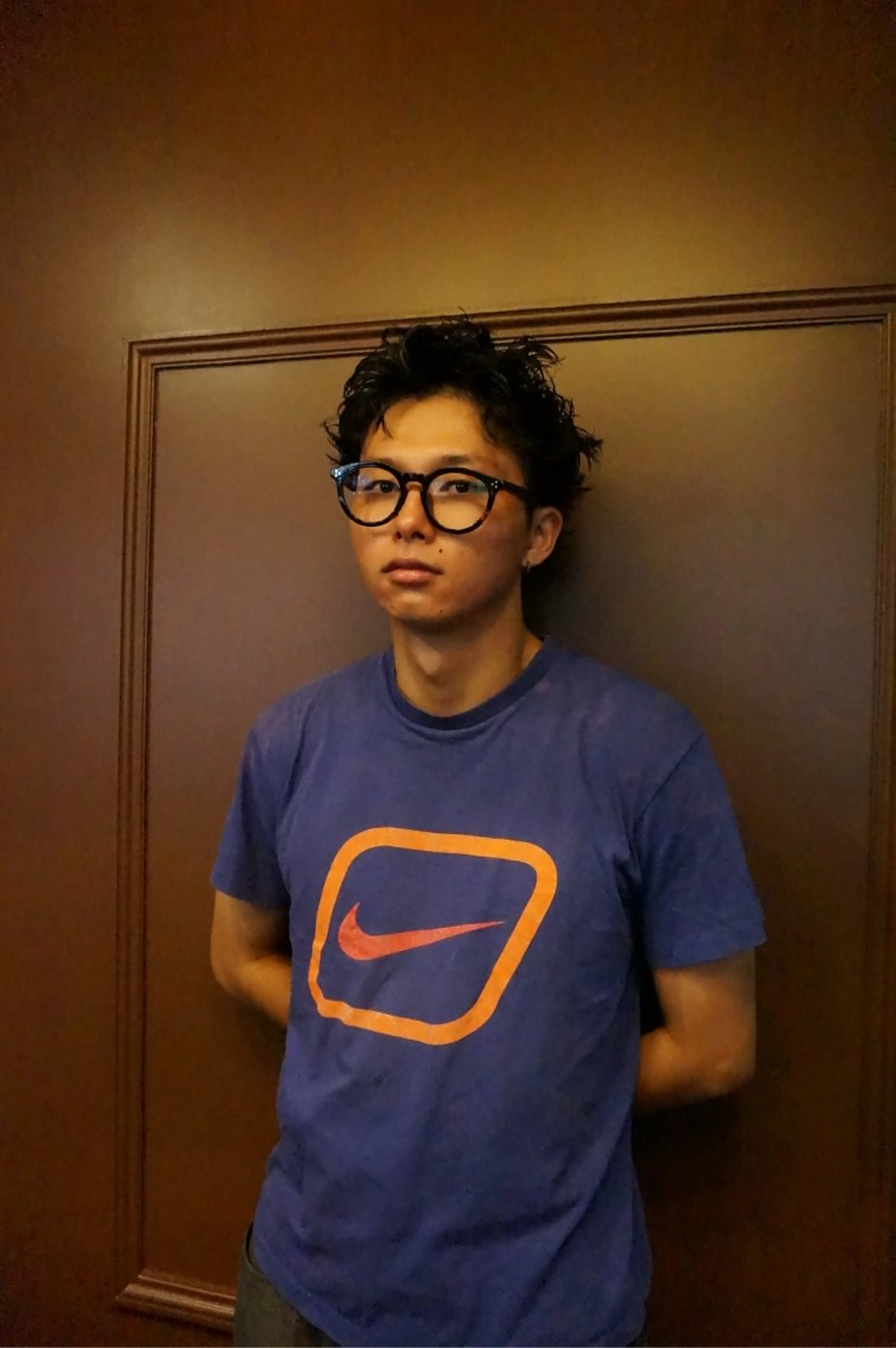 メンズ メンズパーマ スパイキーショート 窪田 力也のヘアスタイル