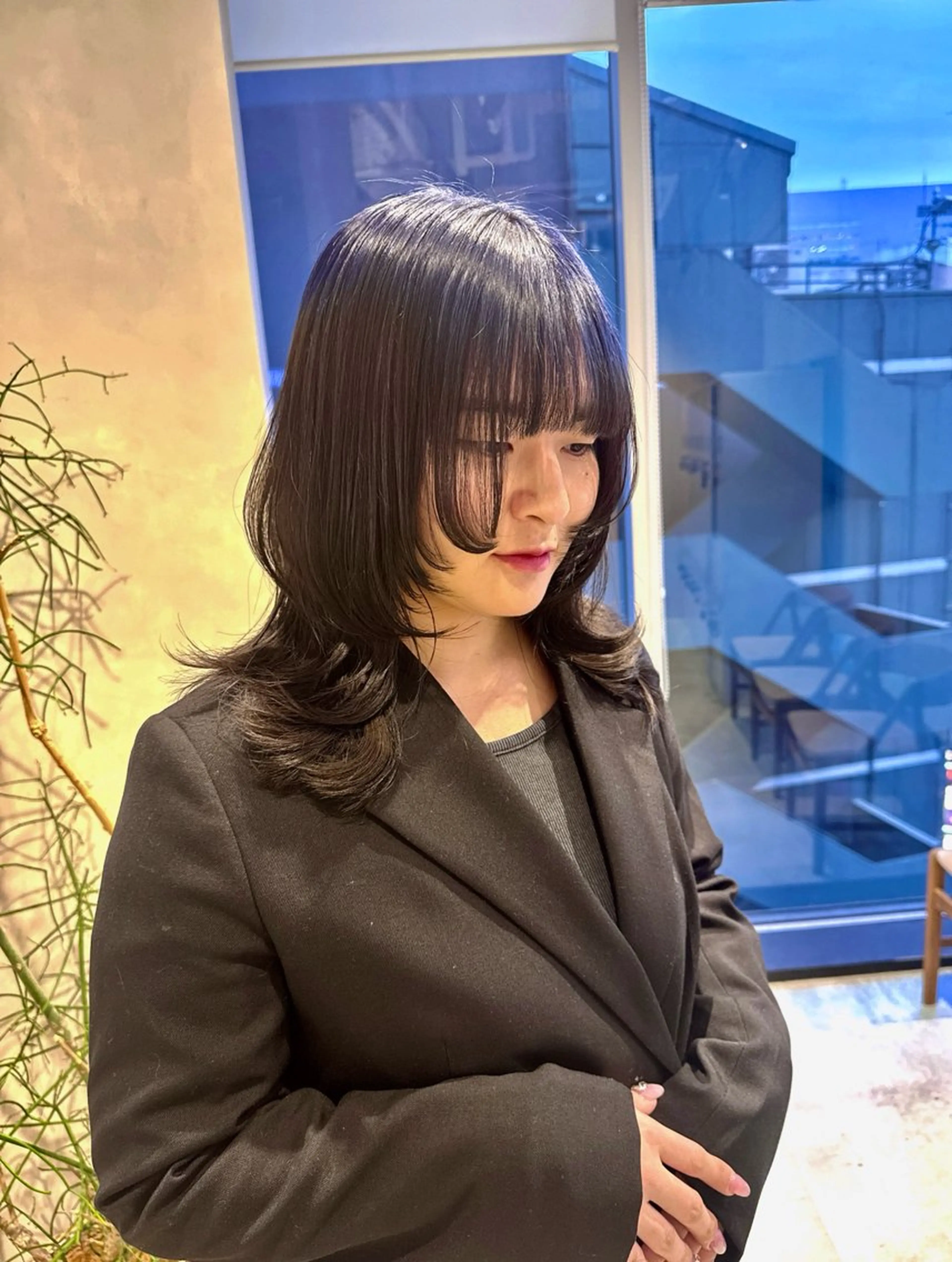 カラー ブルーカラー 透明感カラー✨艶髪 制作🌱山根あゆみのヘアスタイル