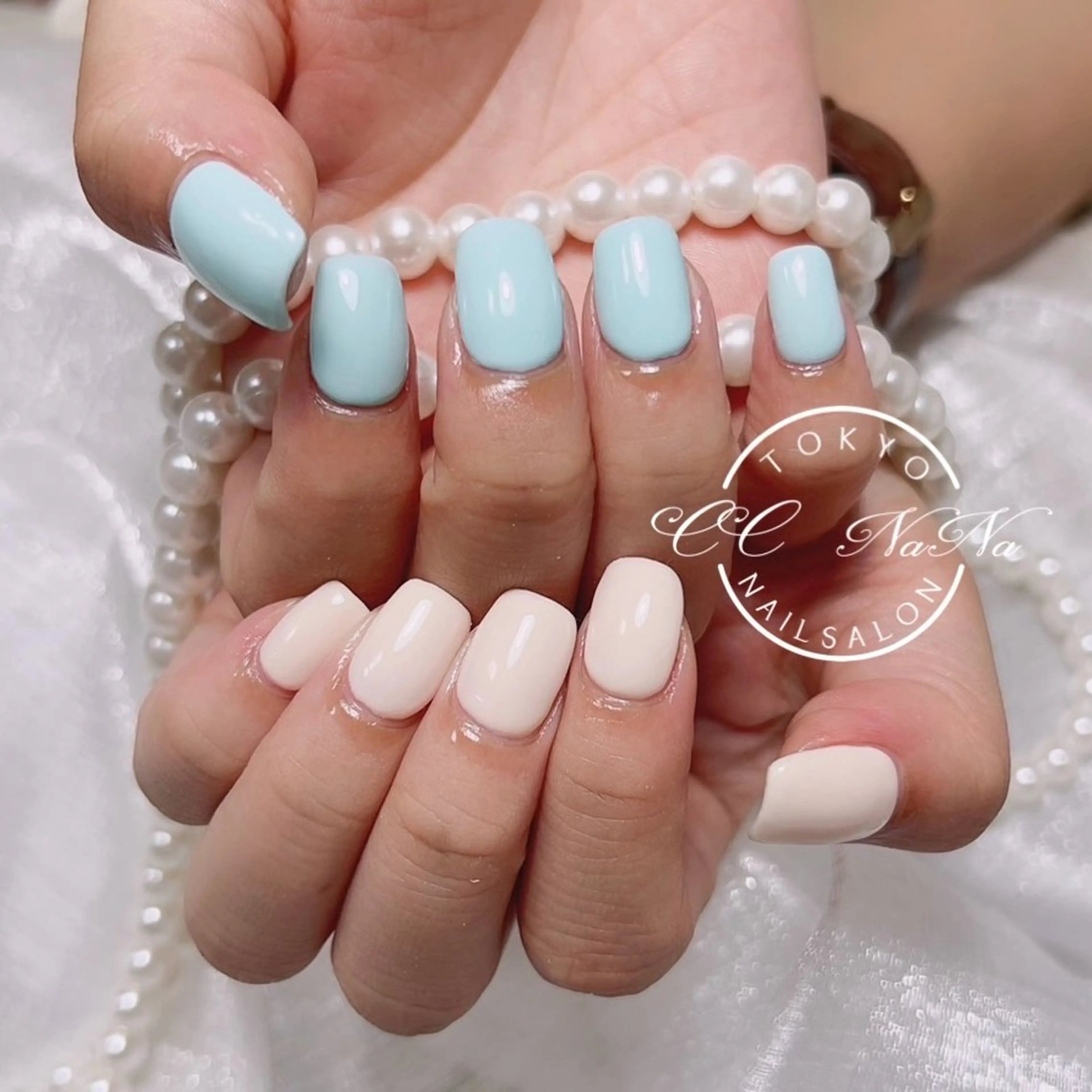 ネイル ハンドネイル 💎CC・NaNa 韓国風ネイル🌙Cのネイルデザイン