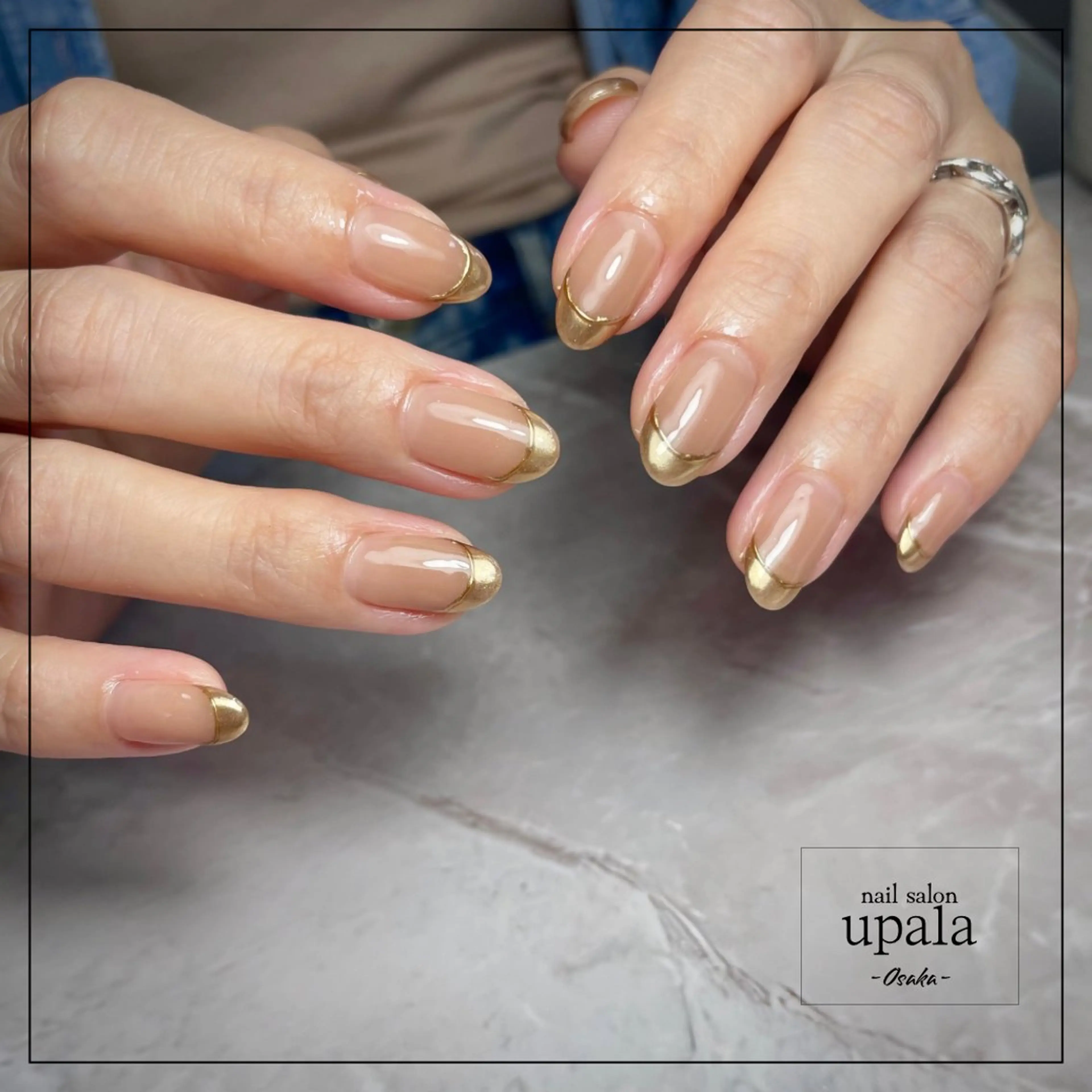 ネイル フットネイル フレンチネイル ゴールド 韓国ネイル ミラーネイル ハンドネイル upala Mayukoのネイルデザイン