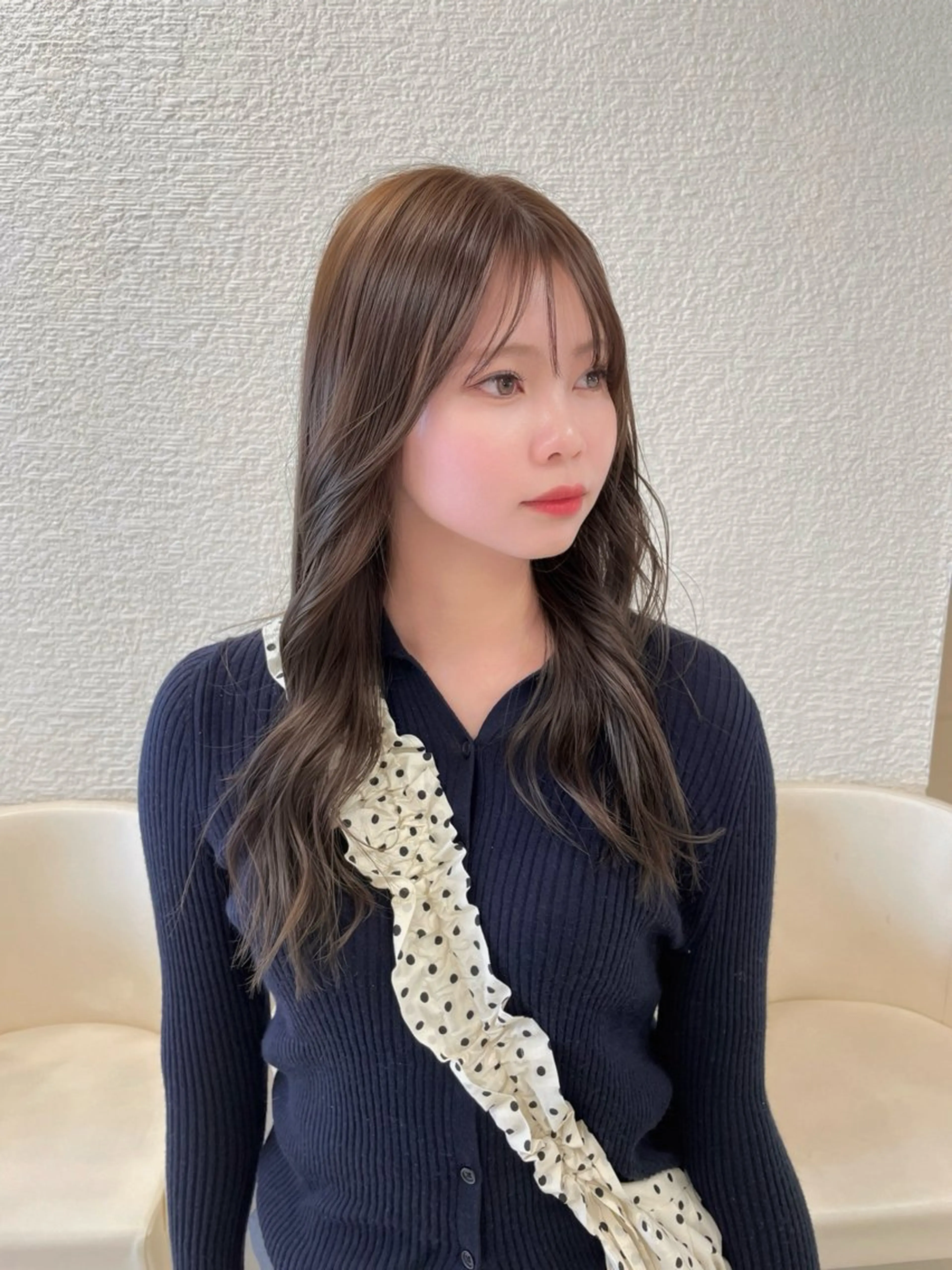 ロング 透明感ワンカラー🎀 レイヤー/AOのヘアスタイル