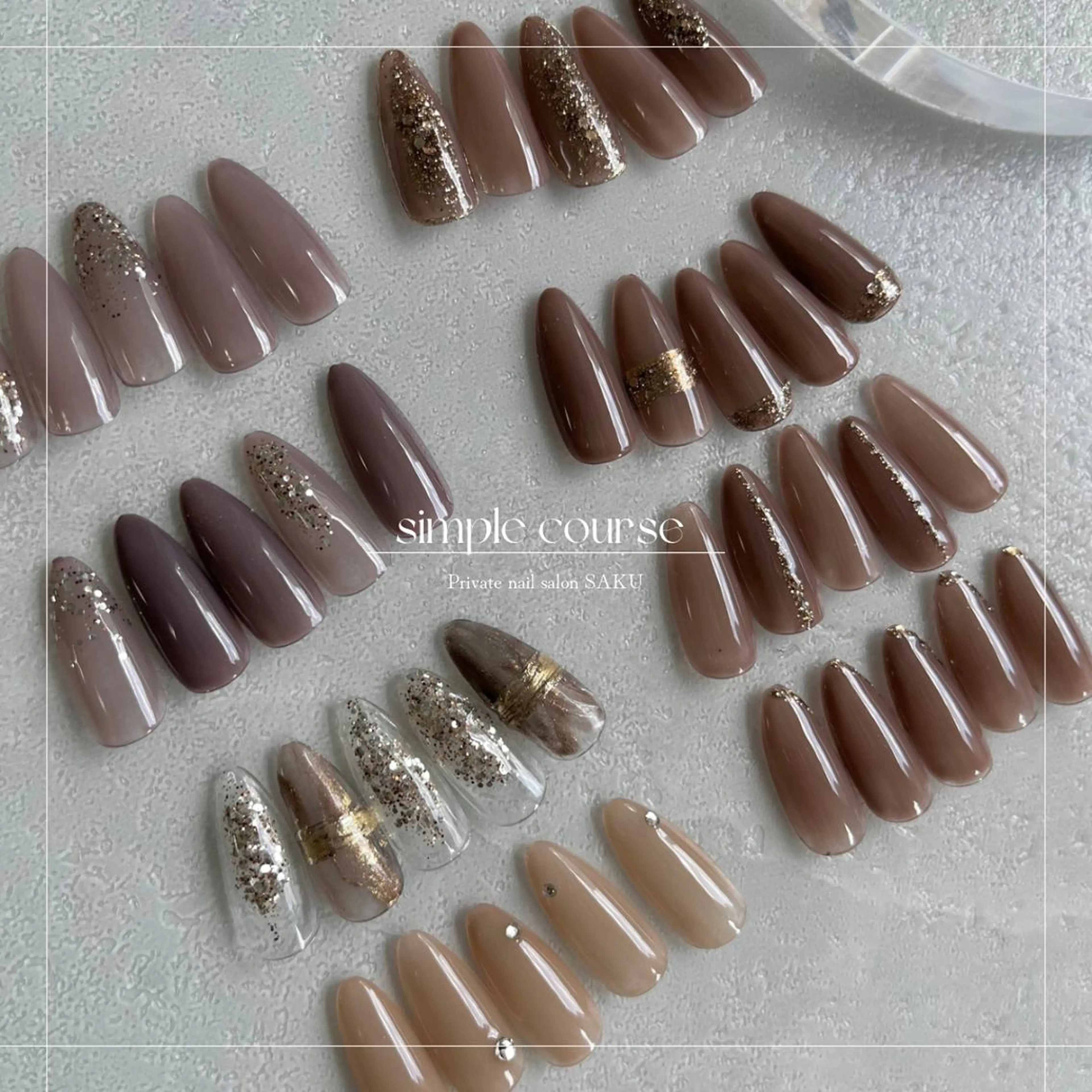 ネイル シンプルネイル SAKU  nail[サクネイル]所属・SAKU nail 作島茜のネイルデザイン