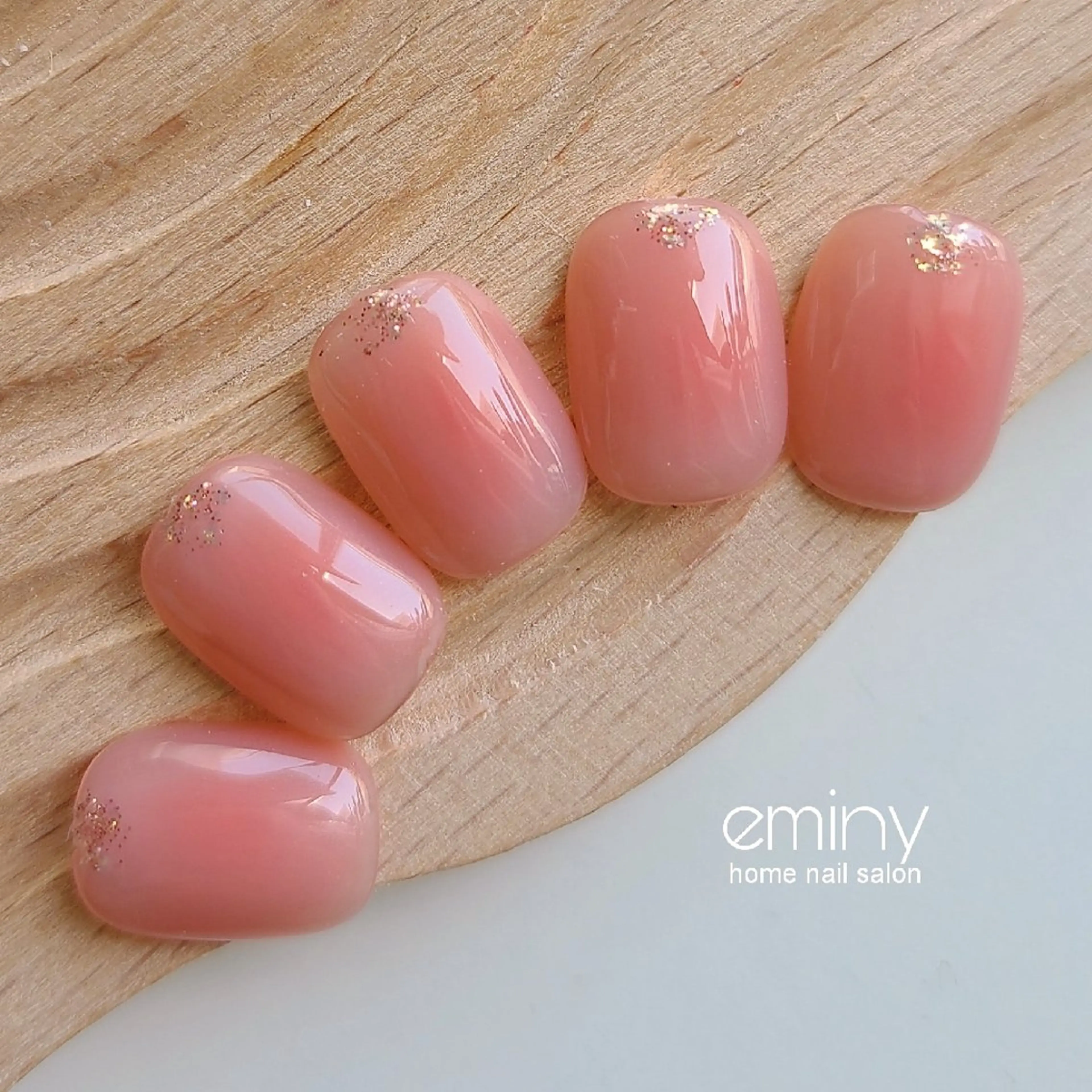 ネイル チークネイル ジェルネイル 韓国ネイル オフィスネイル ピンク ハンドネイル nail salon  eminyのネイルデザイン