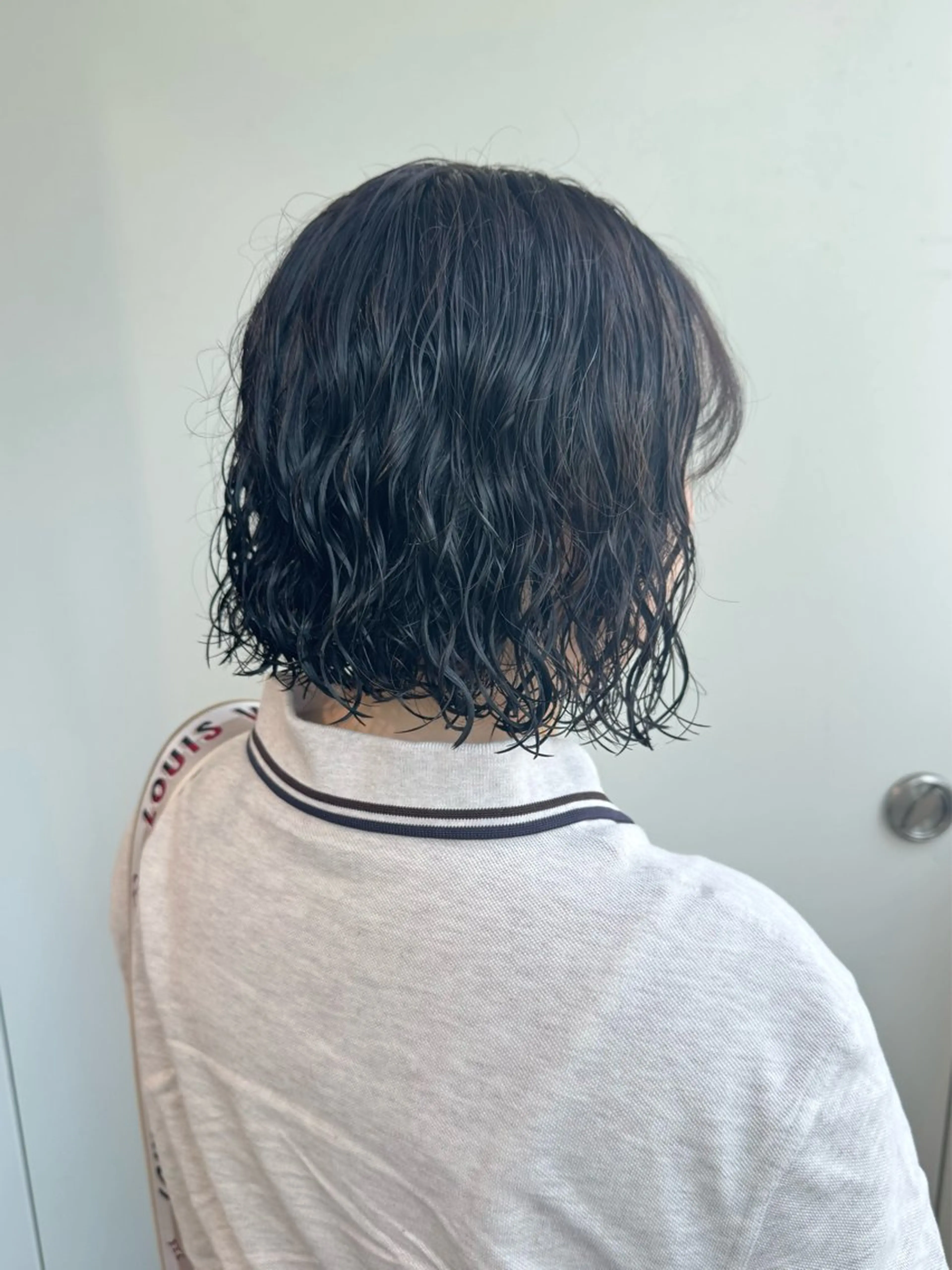 ミディアム パーマ ミディアムパーマ ボブ カット パーマ 縮毛矯正/艶髪カラー /パーマ/ひふみ🌱のヘアスタイル