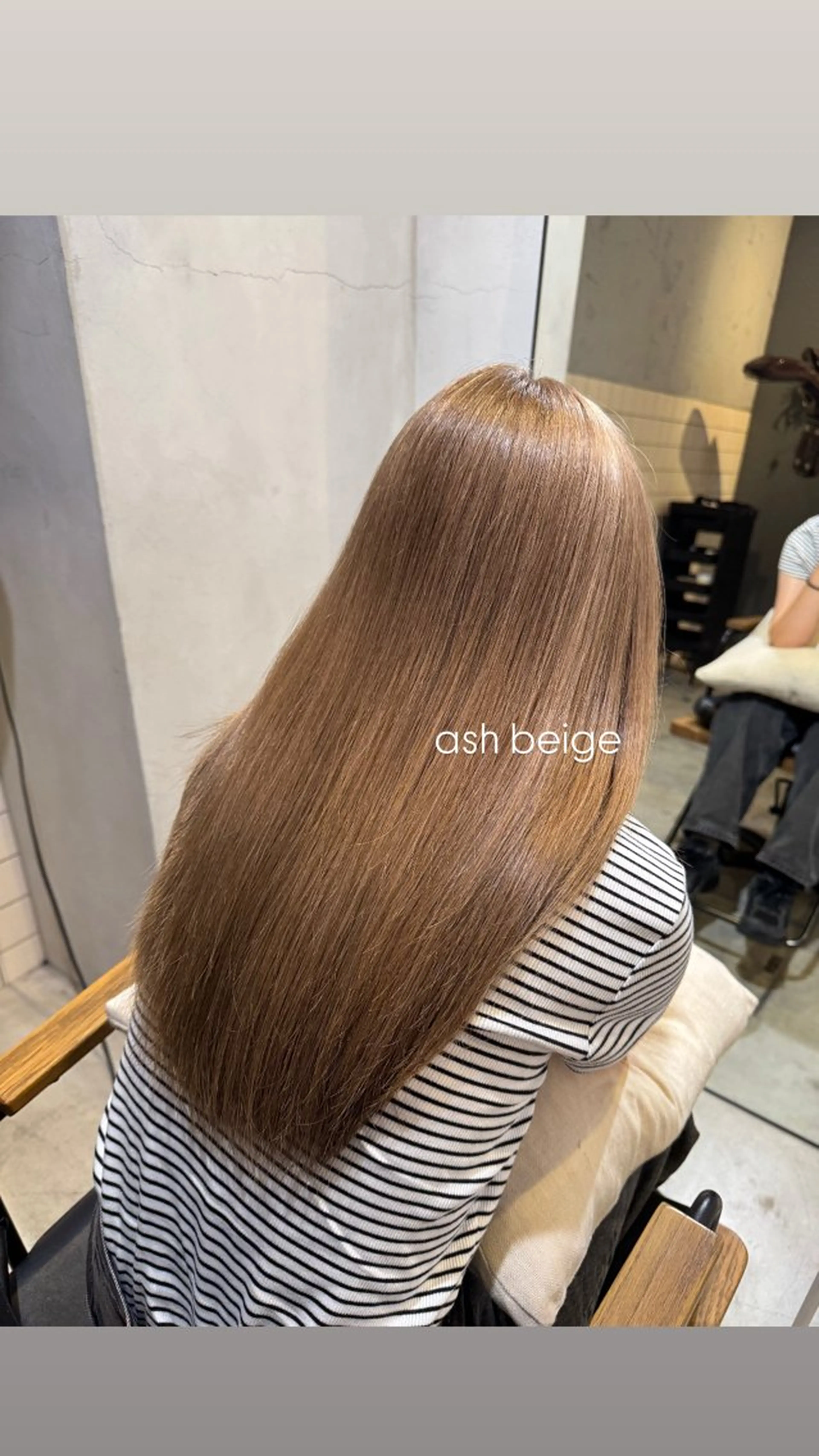 カラー アッシュ ベージュカラー ブリーチ オレンジ 縮毛矯正 Revie  hair所属・Hiyori/透明感 /ボブ/矢場町のヘアスタイル