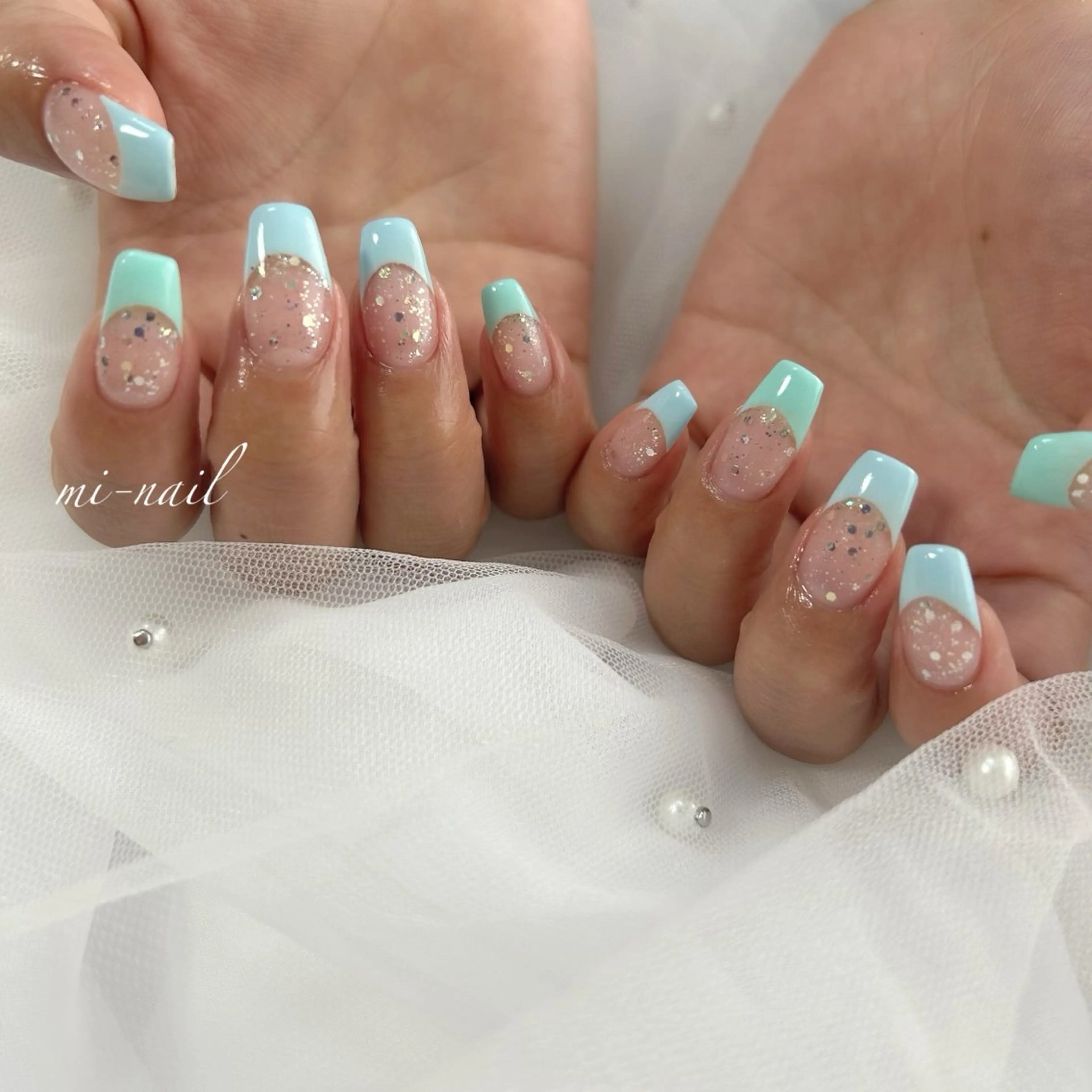 ネイル アートネイル ラメ(グリッター) ハンドネイル ..mi_nail..所属・..mi-nail ..のネイルデザイン