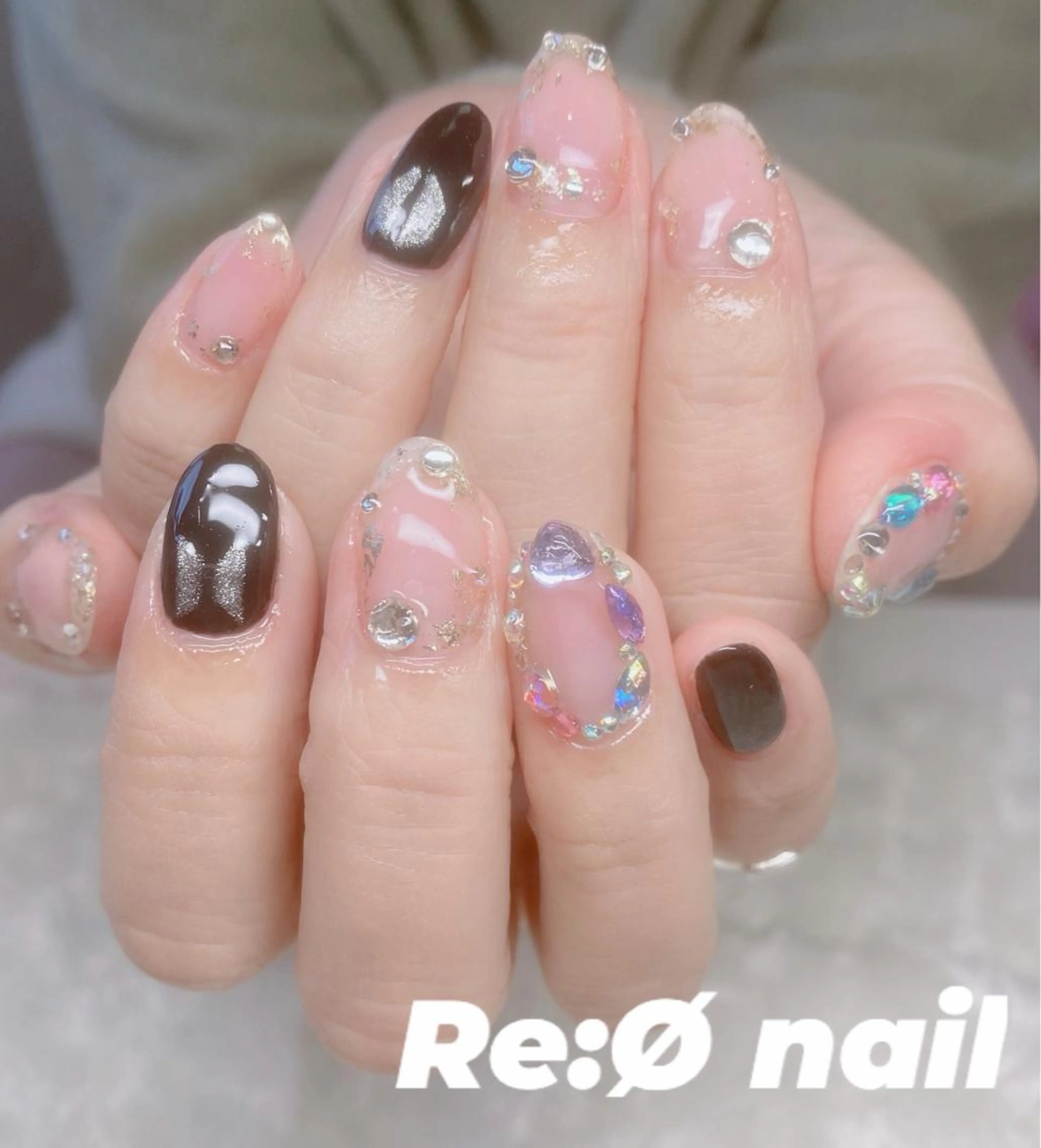 ネイル ハンドネイル Re:Ø nail 🩵TSUJIのネイルデザイン