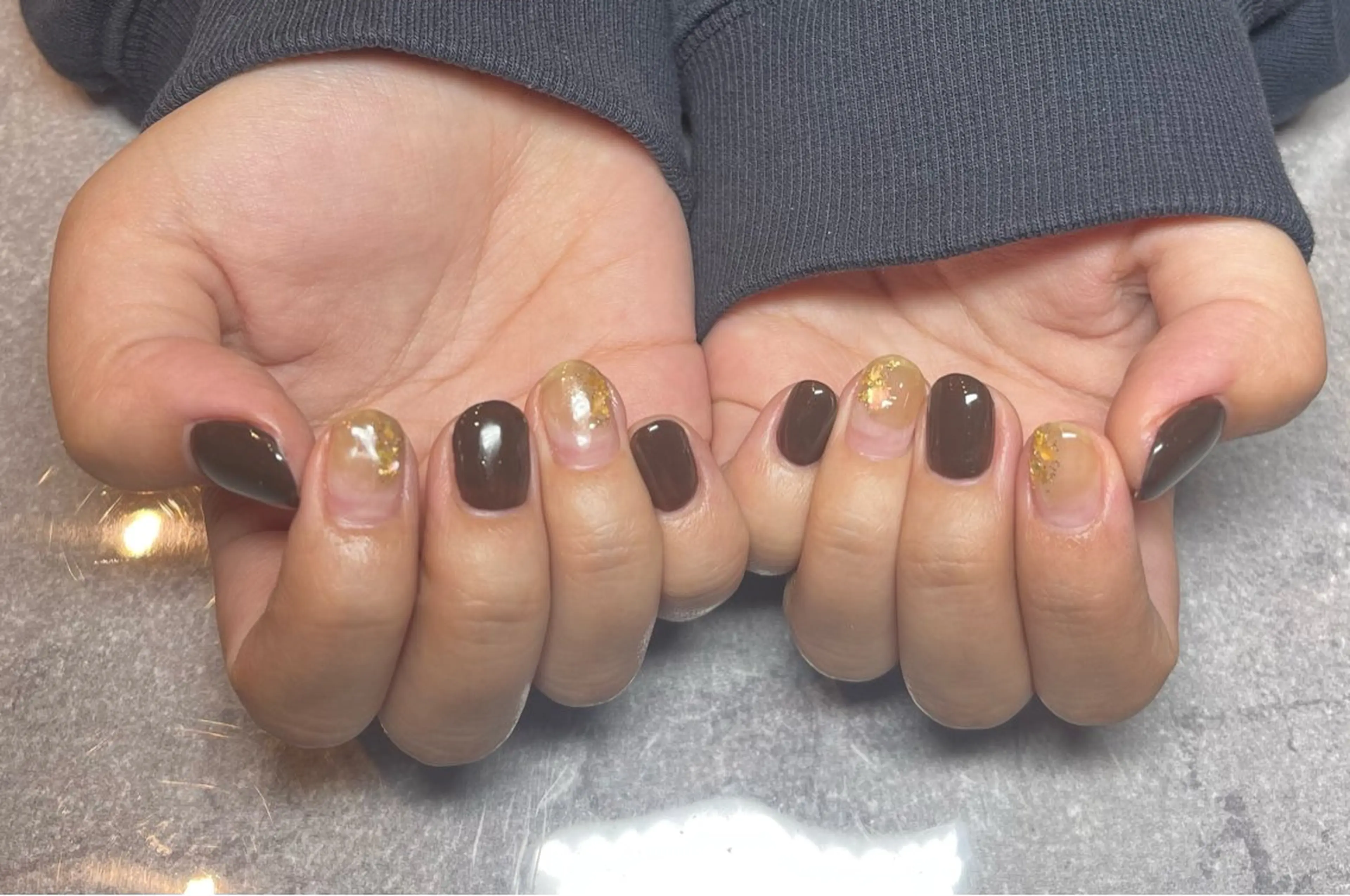 ネイル ニュアンスネイル ハンドネイル ネイルスクールw yuriのネイルデザイン