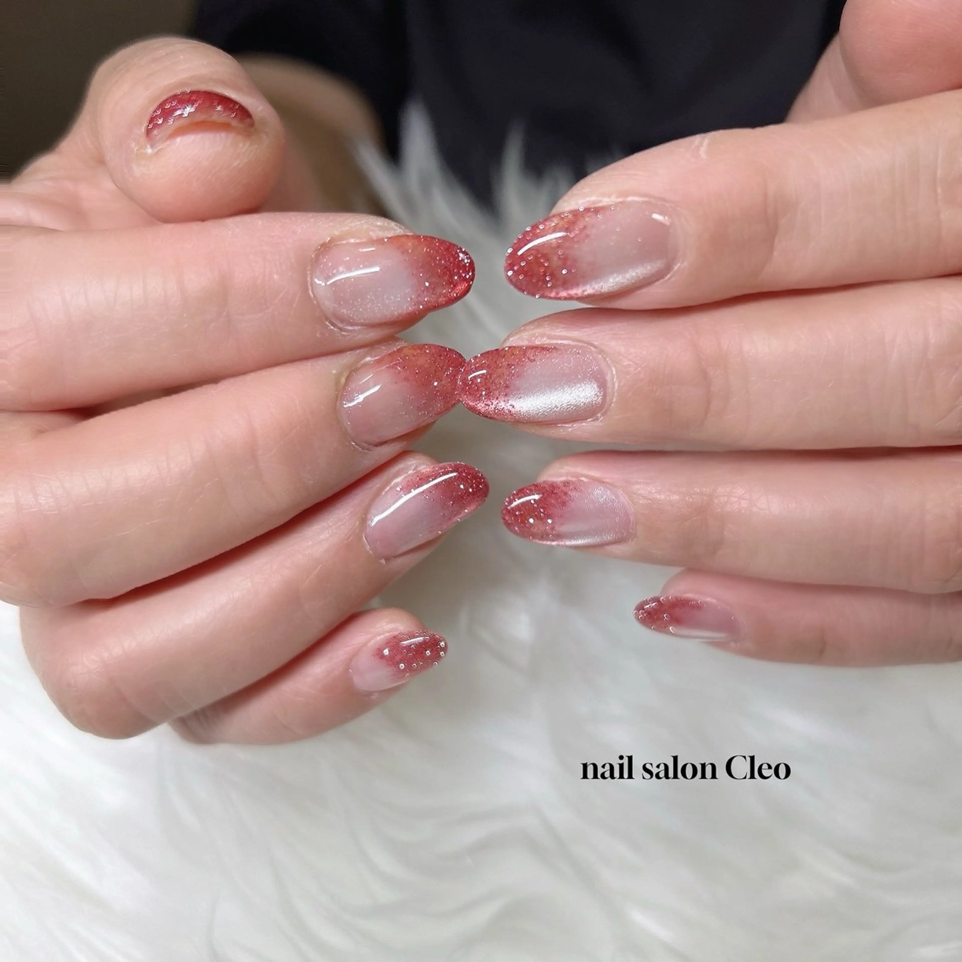 ネイル アートネイル フラッシュネイル グラデーション マグネットネイル Cleo クレオのネイルデザイン