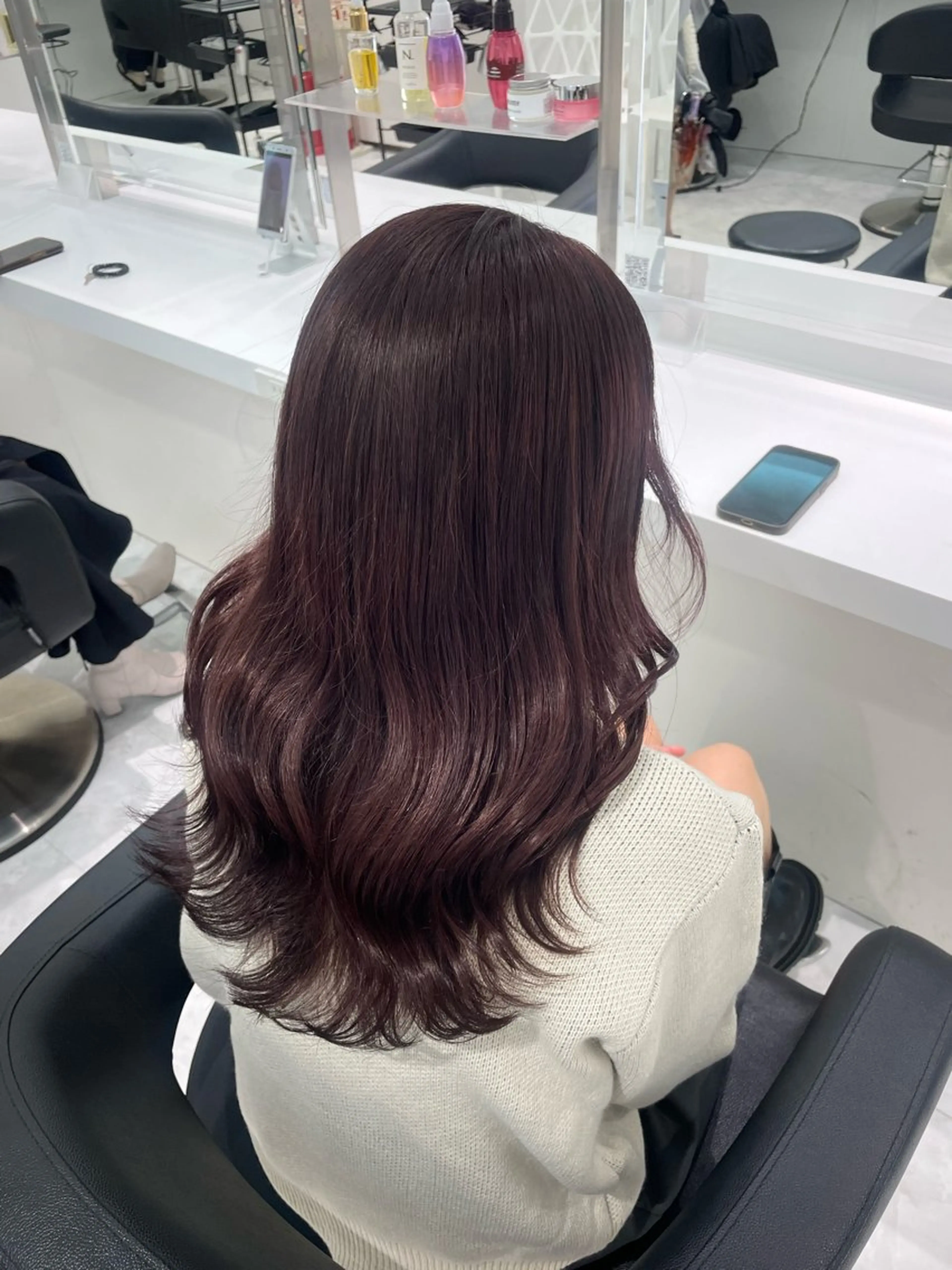 カラー 🤍透明感ブラウン himi🤍のヘアスタイル