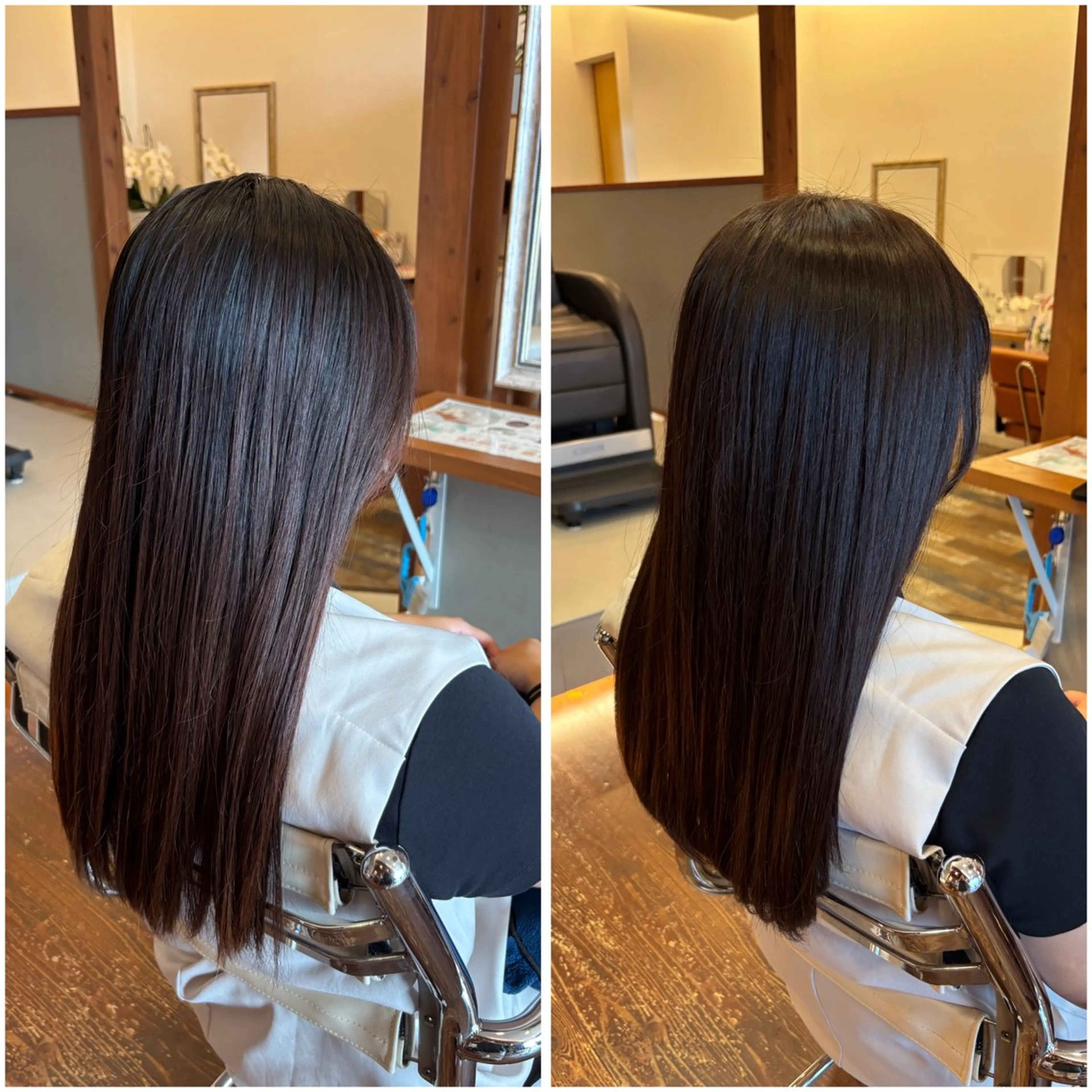 ロング カラー カット ヘアカラー トリートメント peal ark いろはのヘアスタイル