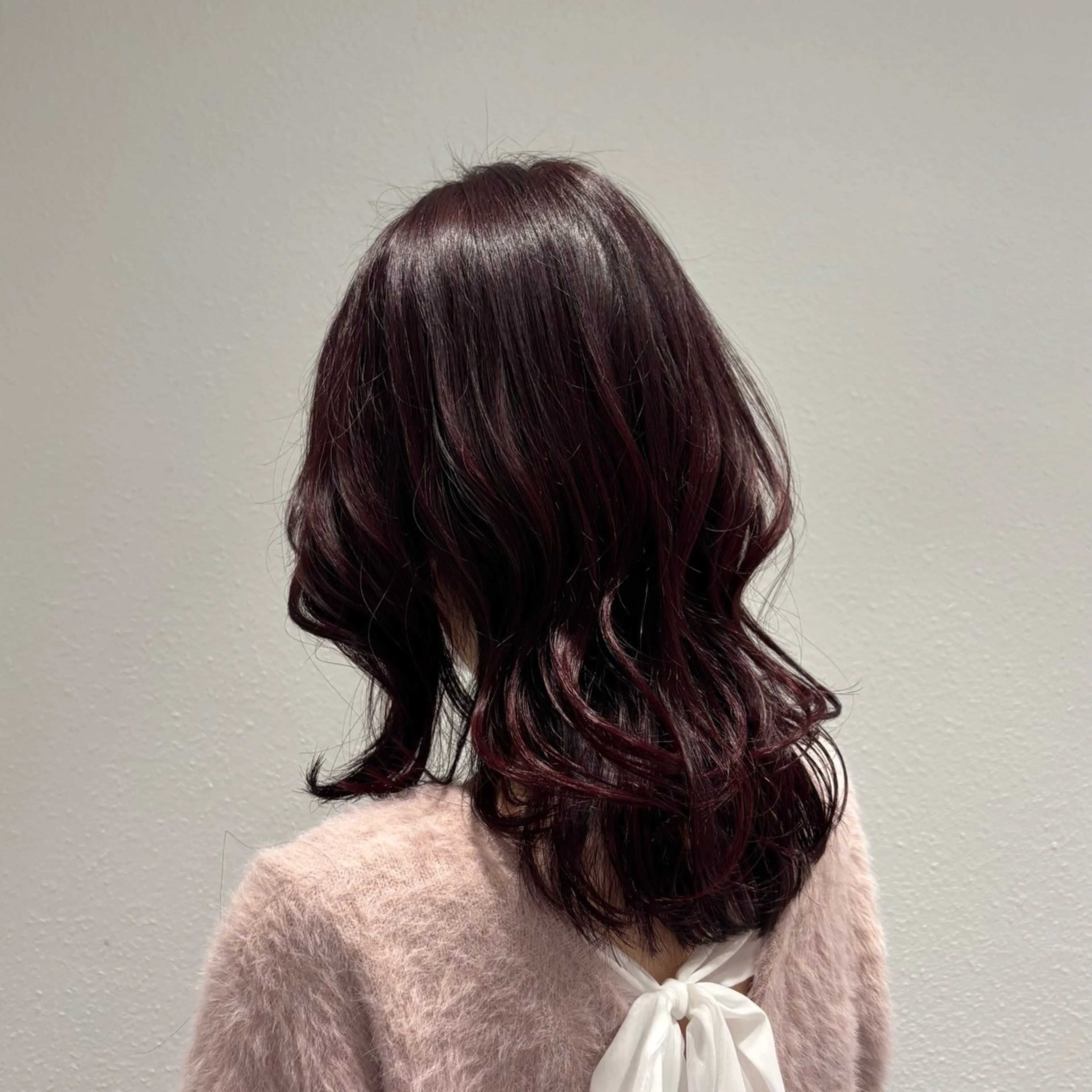 カラー レッドカラー 艶カラー/アレンジ 💟すなおのヘアスタイル