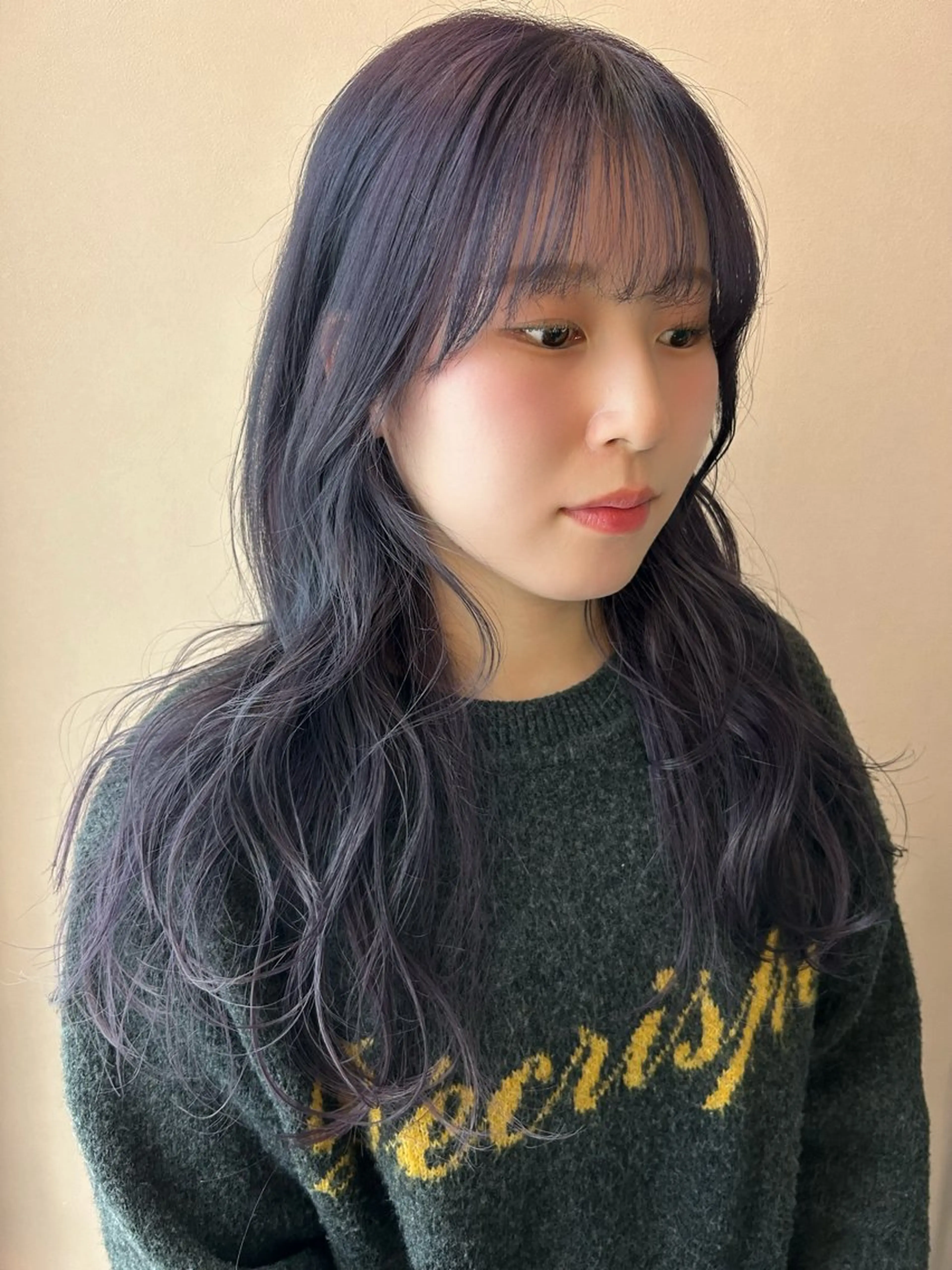 ロング カラー ブリーチ カット ヘアカラー トリートメント hub hair レイヤー/透明感のヘアスタイル