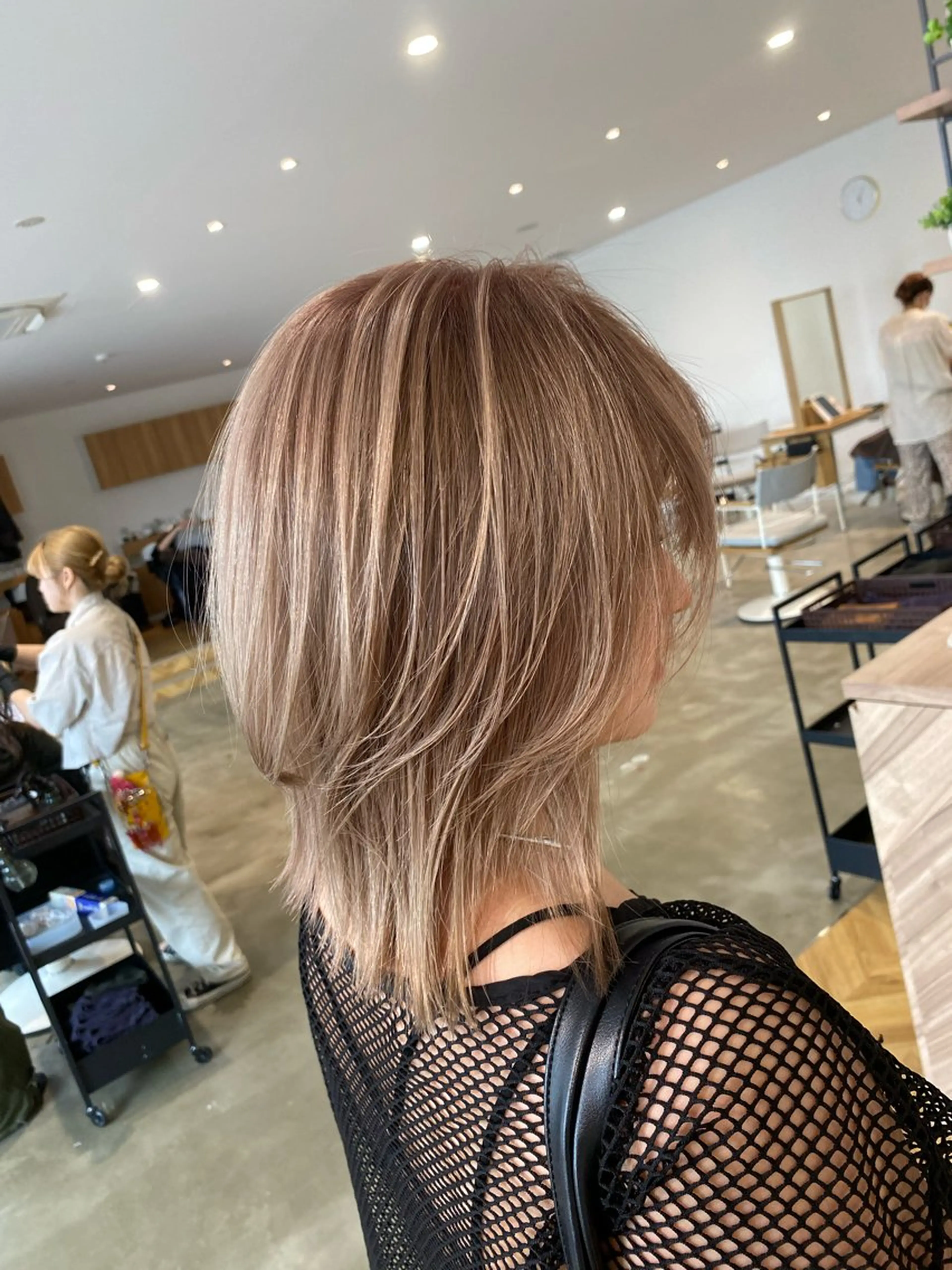 ミディアム カラー ヘアカラー yate'/ Wカラー/小出捷也のヘアスタイル