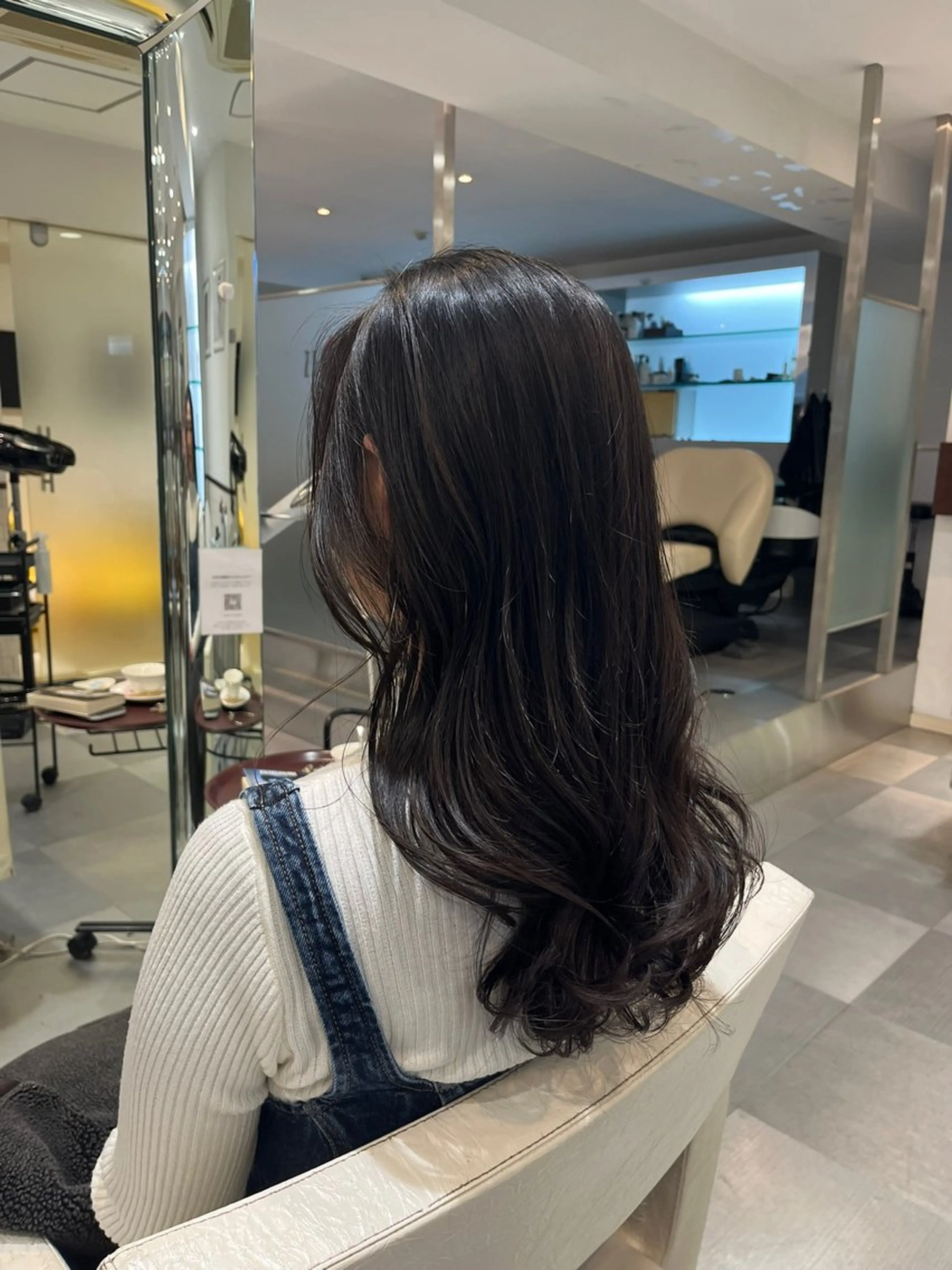 ロング パーマ カット パーマ トリートメント コテ巻き風パーマ 藤澤　知彌のヘアスタイル