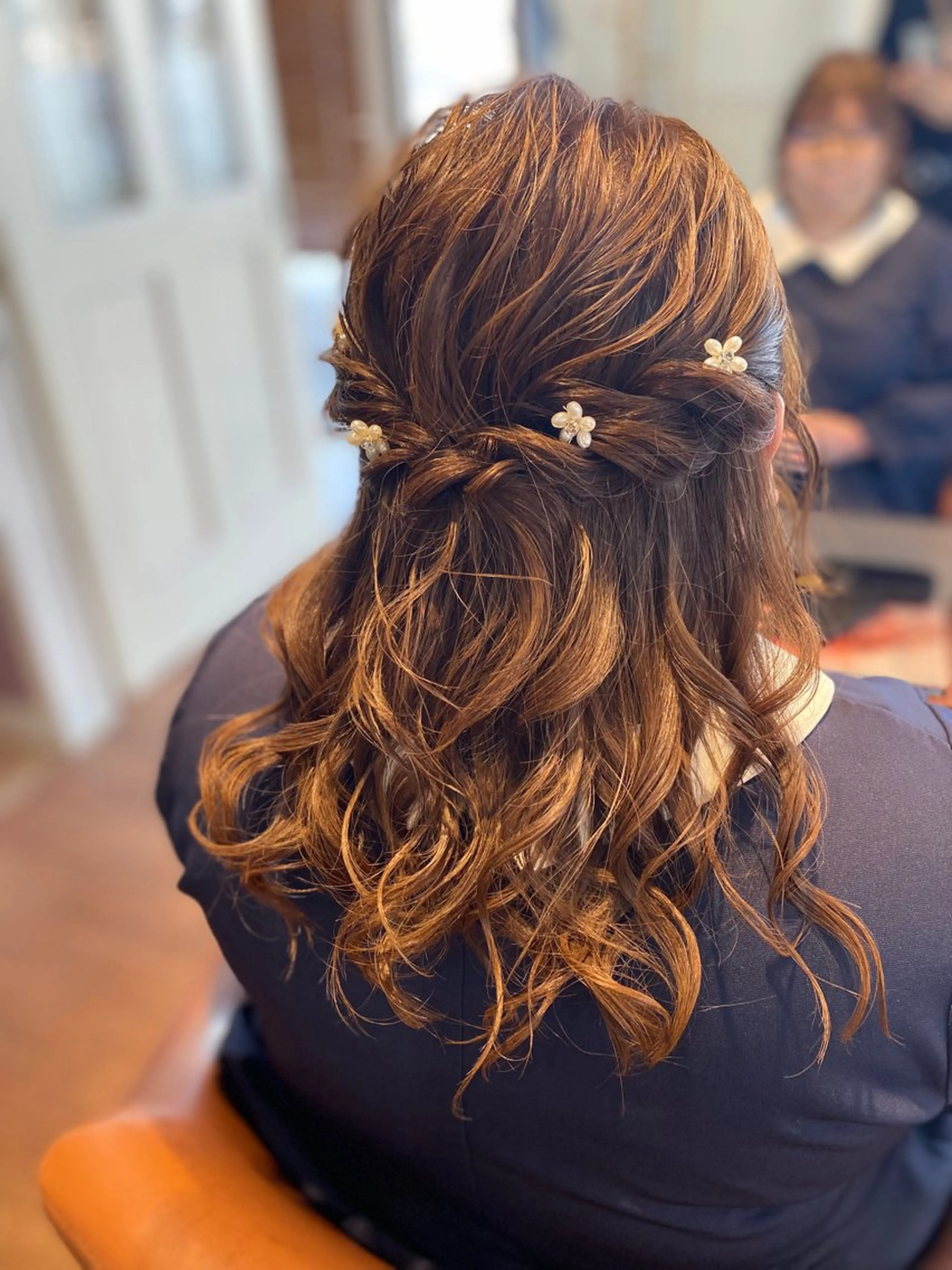 ヘアアレンジ ハーフアップ ヘアセット emu所属・本田 萌夏のヘアスタイル