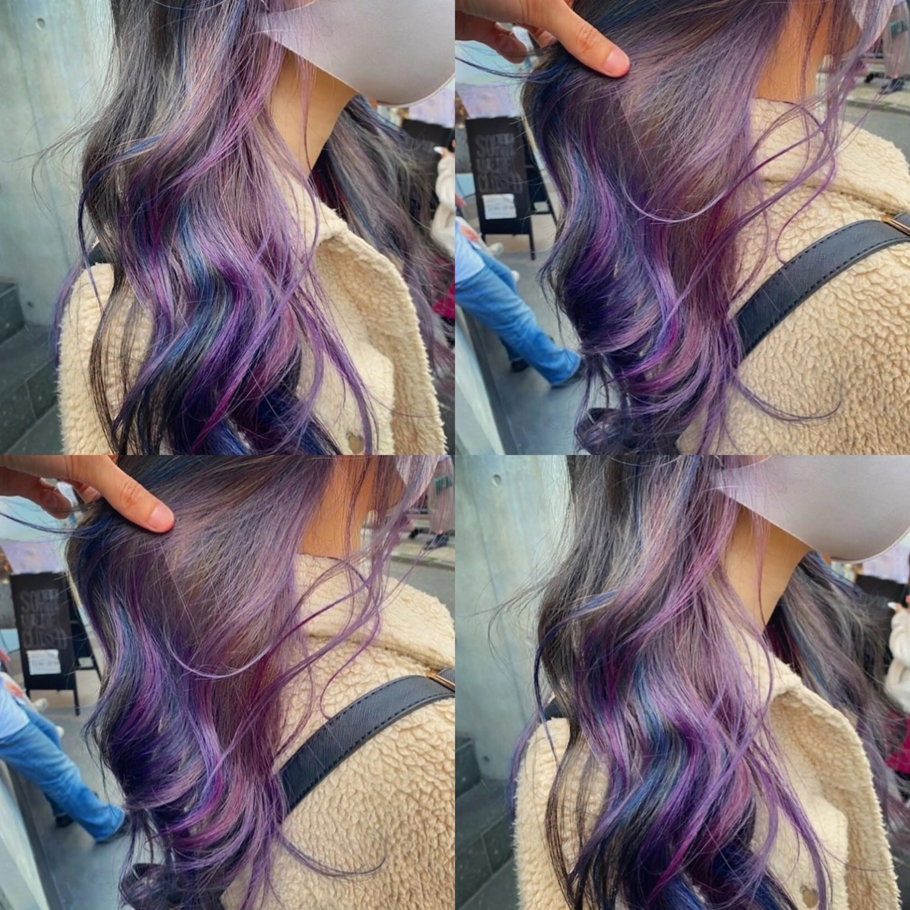 ロング カラー ブリーチ イヤリングカラー インナーカラー ユニコーンカラー カット ヘアカラー トリートメント 原宿サロン代表 デザインカラー伊藤卓のヘアスタイル