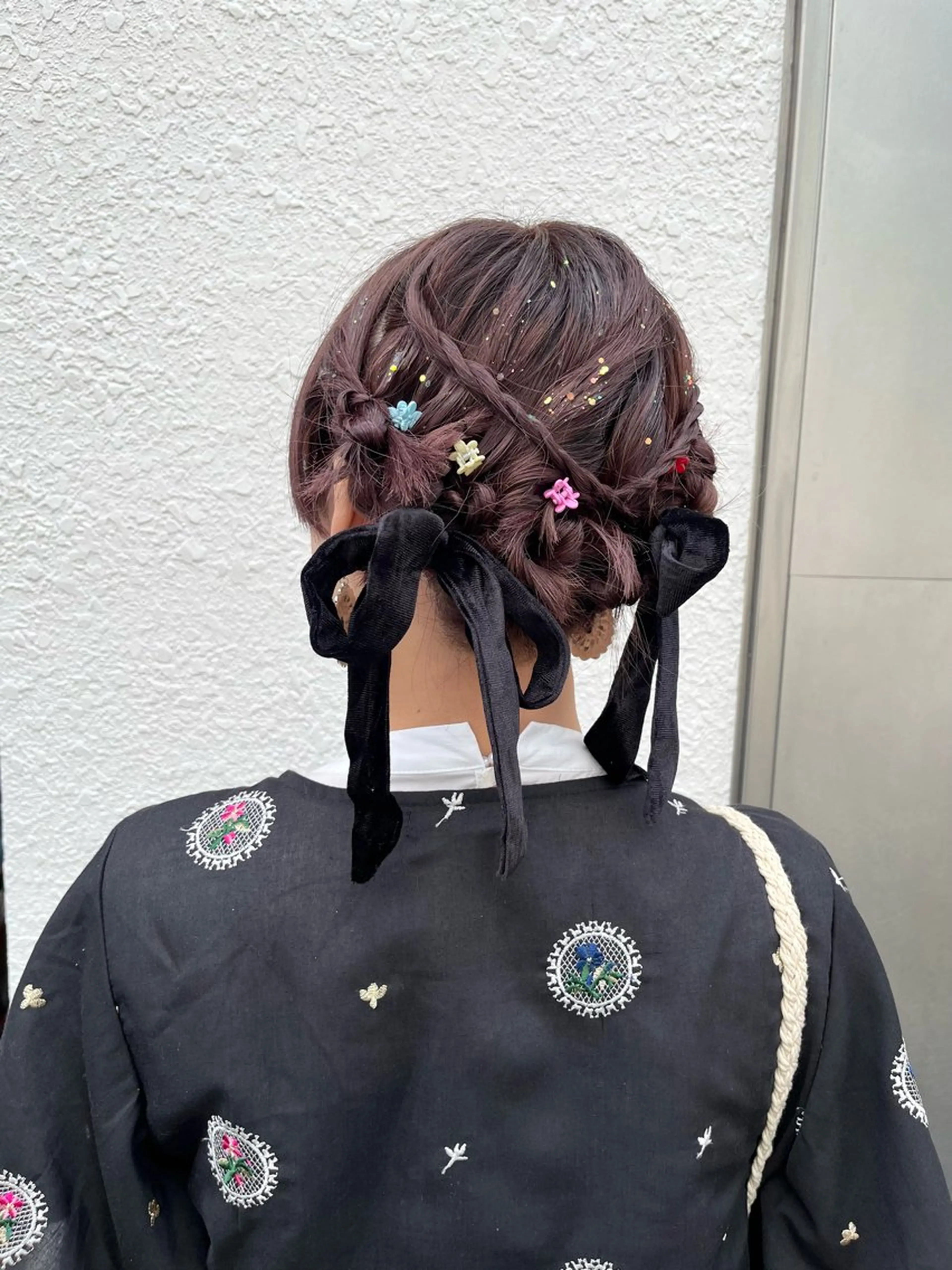 ミディアム ヘアアレンジ 🌷レイヤーカット/ フルキシオリ🌷のヘアスタイル