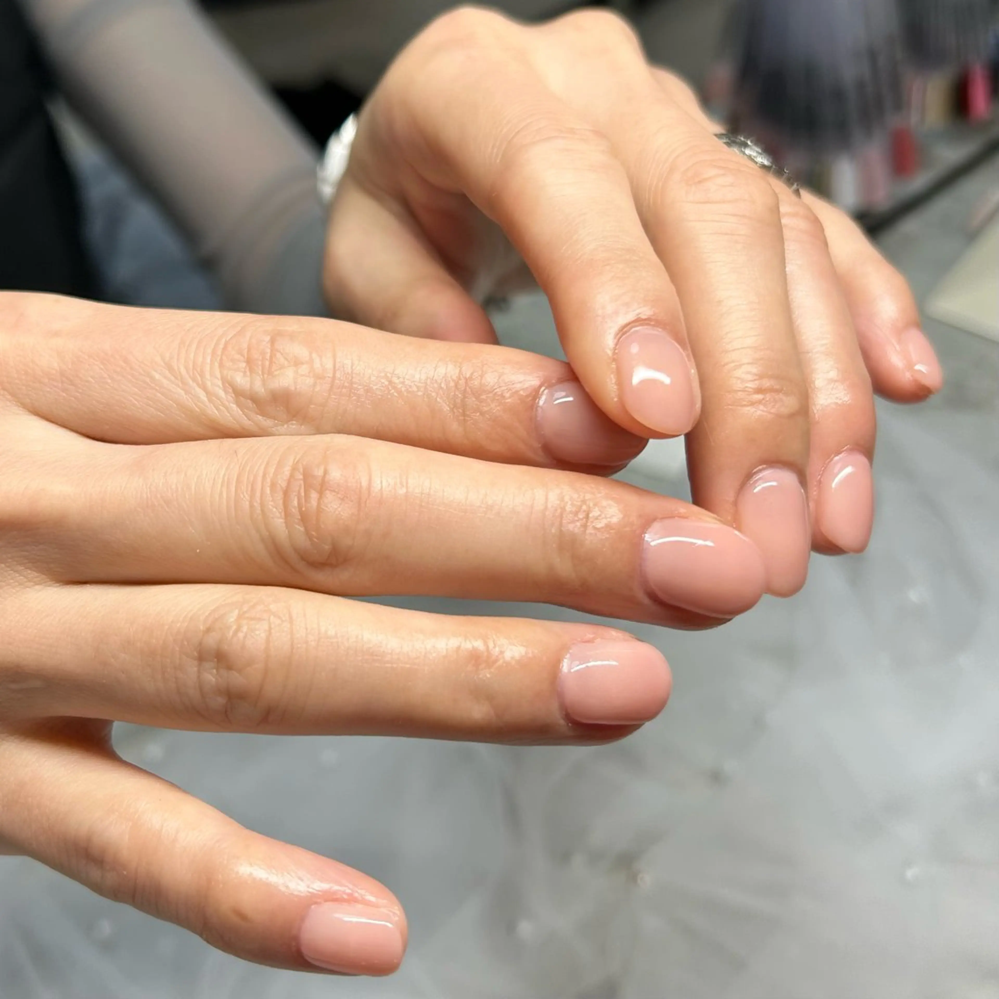 ネイル ワンカラーネイル ハンドネイル ten nail salon　かえでのネイルデザイン