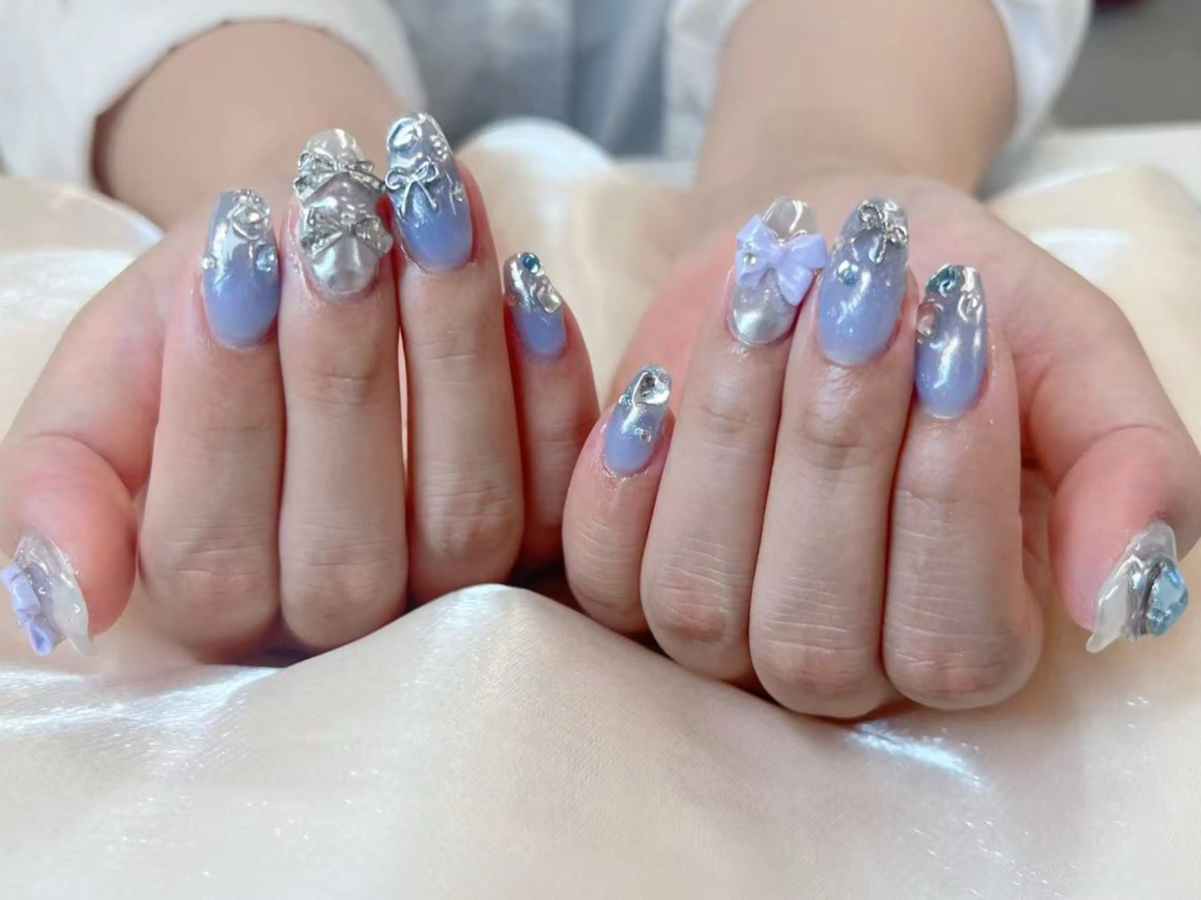 ネイル アートネイル チークネイル 長さ出し フットネイル ジェルネイル ハンドネイル ハンドケア ラッキーネイルサロン 西川口東口店のネイルデザイン