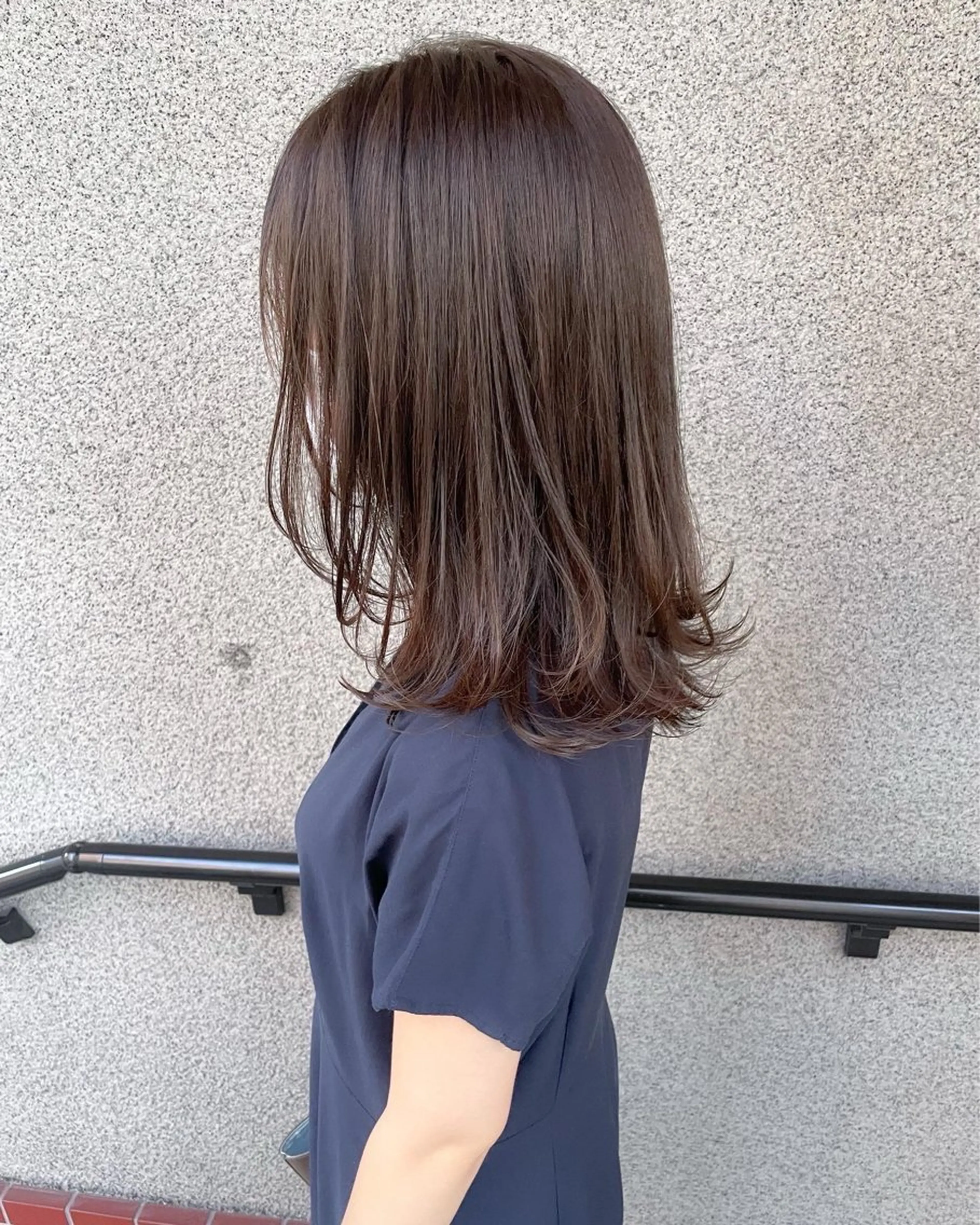 セミロング レイヤーカット 田中 元規のヘアスタイル