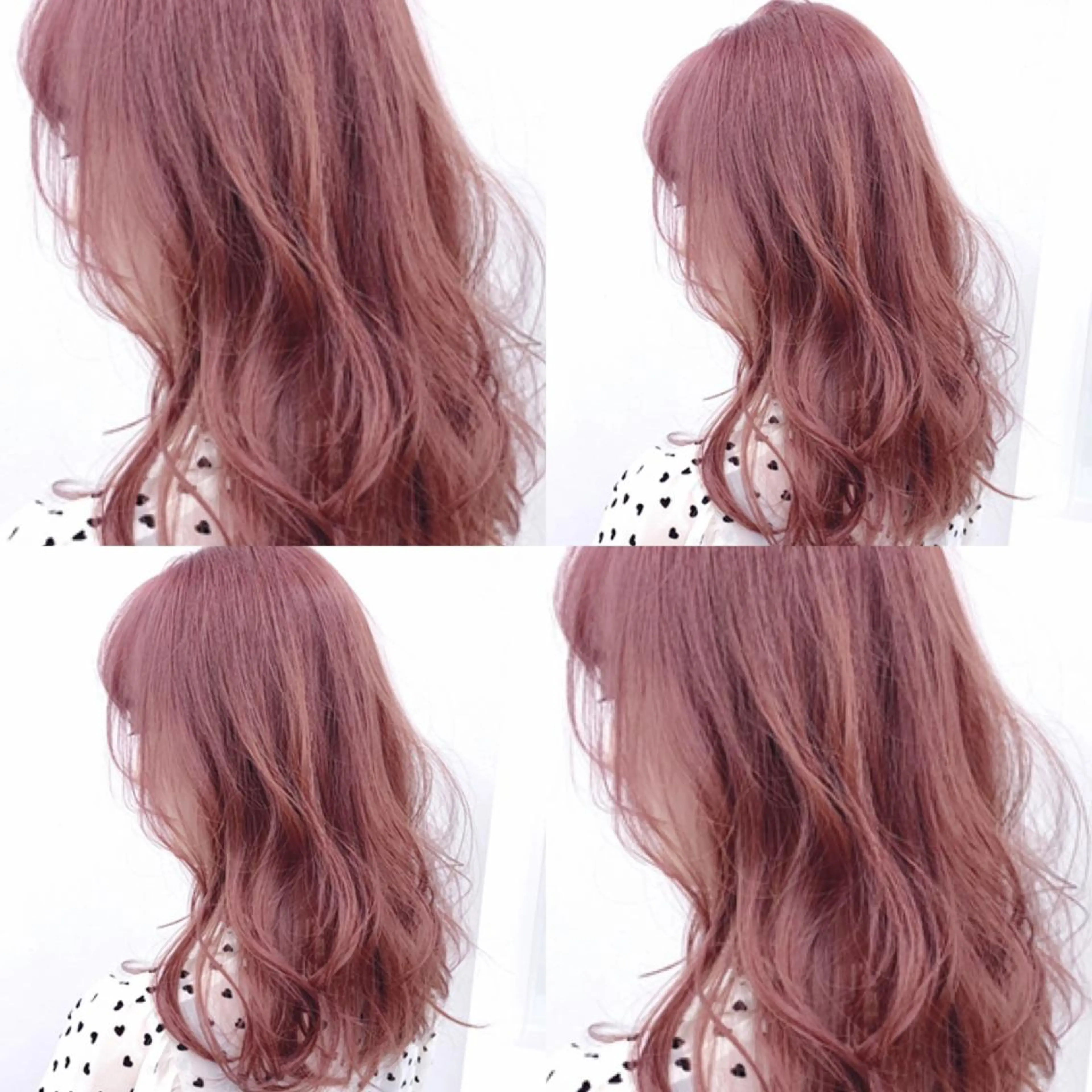 ミディアム カラー ヘアカラー ヘアセット 柔らかbeige モトキのヘアスタイル