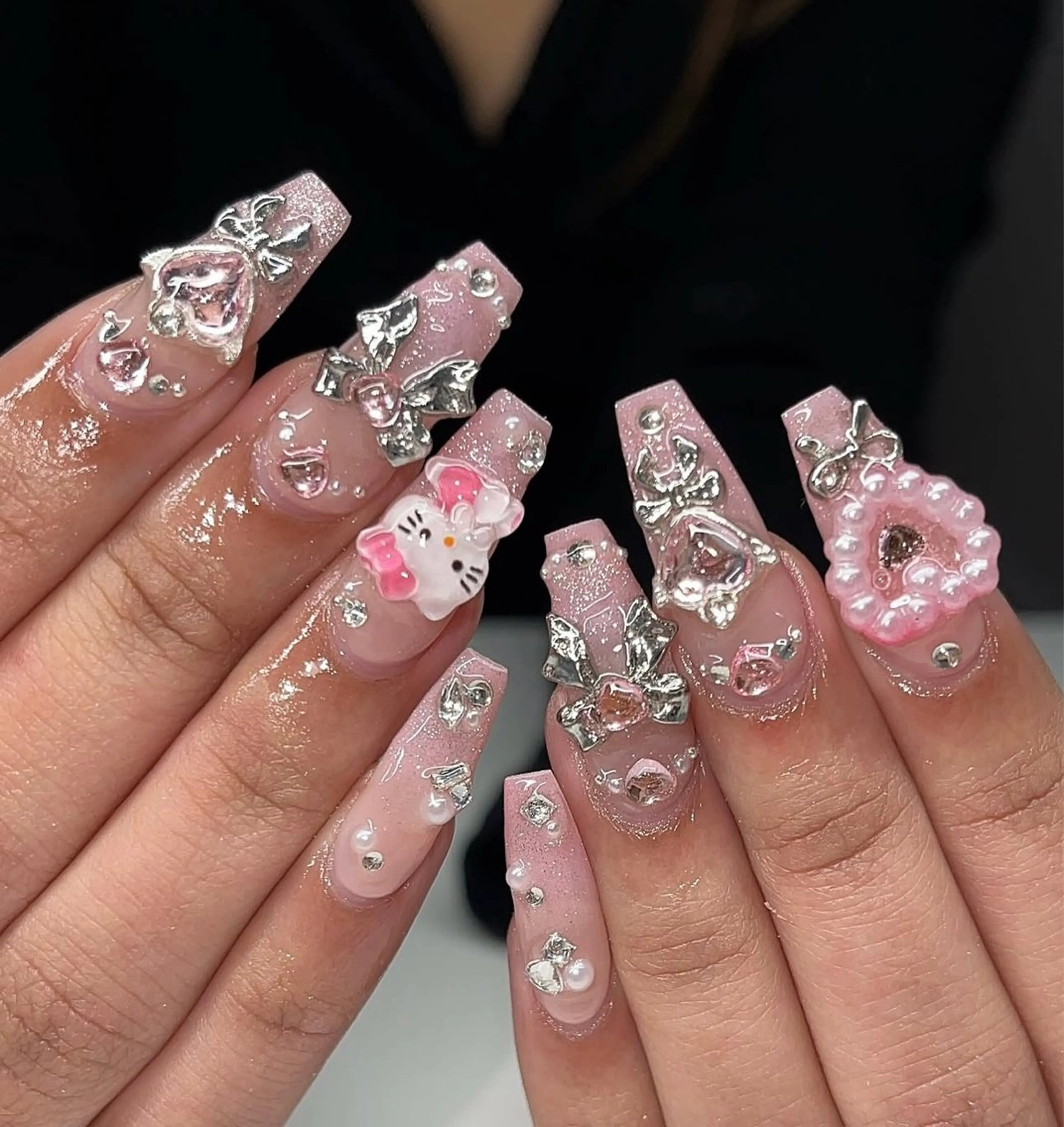 ネイル 韓国ネイル 持ち込み ニュアンスネイル ネイルチップ ハンドネイル TABI ANA.CHUOのネイルデザイン