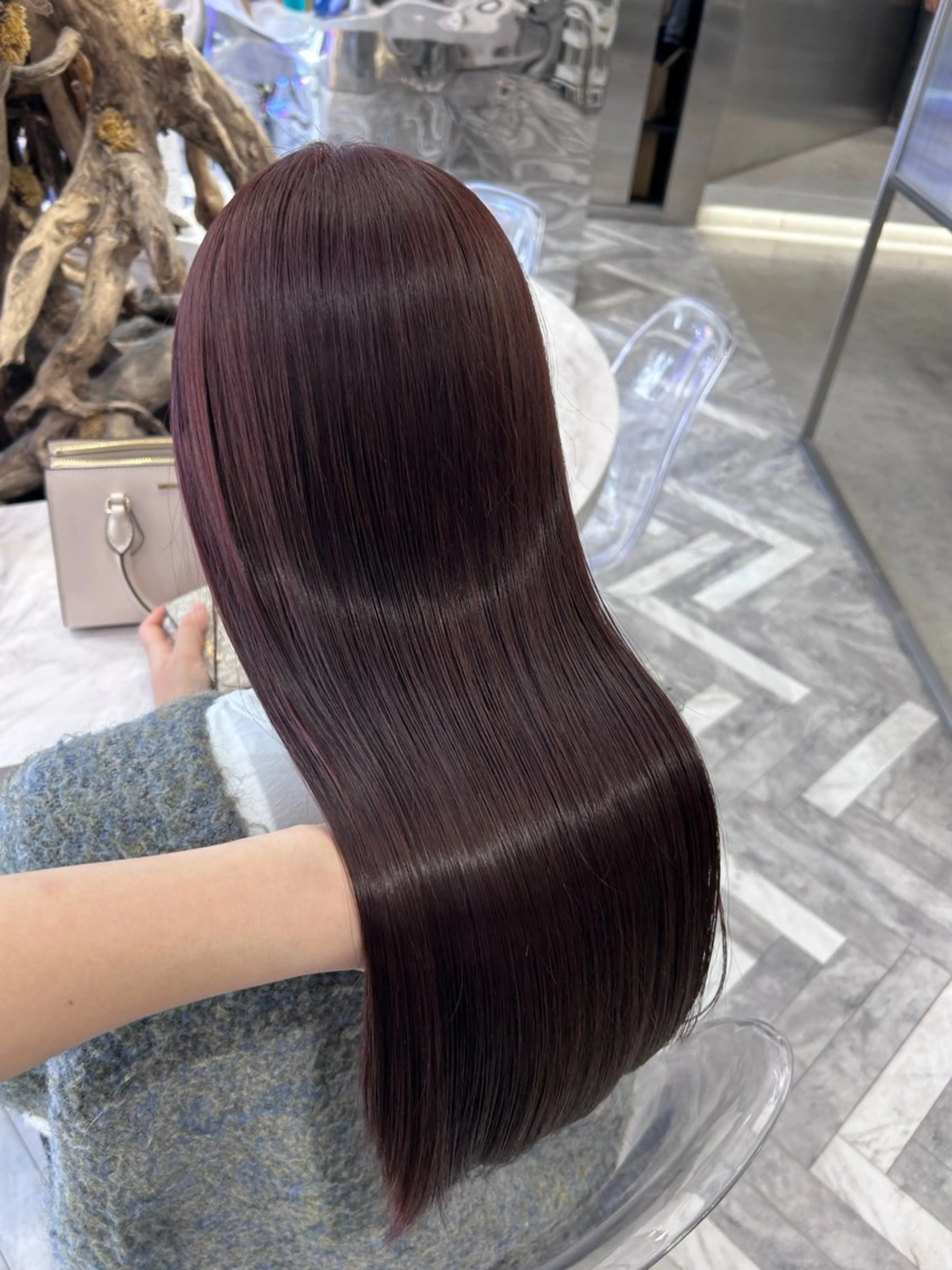 ミディアム カラー カット ヘアカラー 冬っぽカラー/ マツエク/ゆきなのマツエク・マツパデザイン