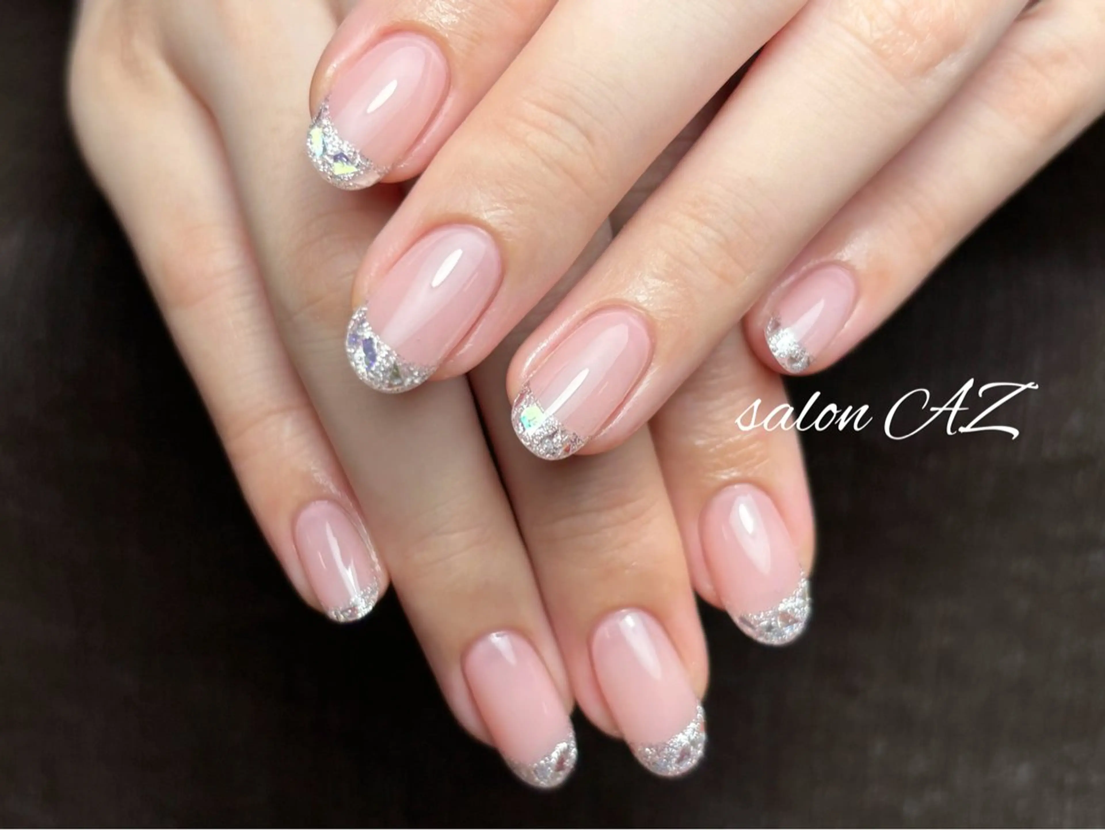 ネイル アートネイル 長さ出し フットネイル フレンチネイル ジェルネイル salon AZのネイルデザイン