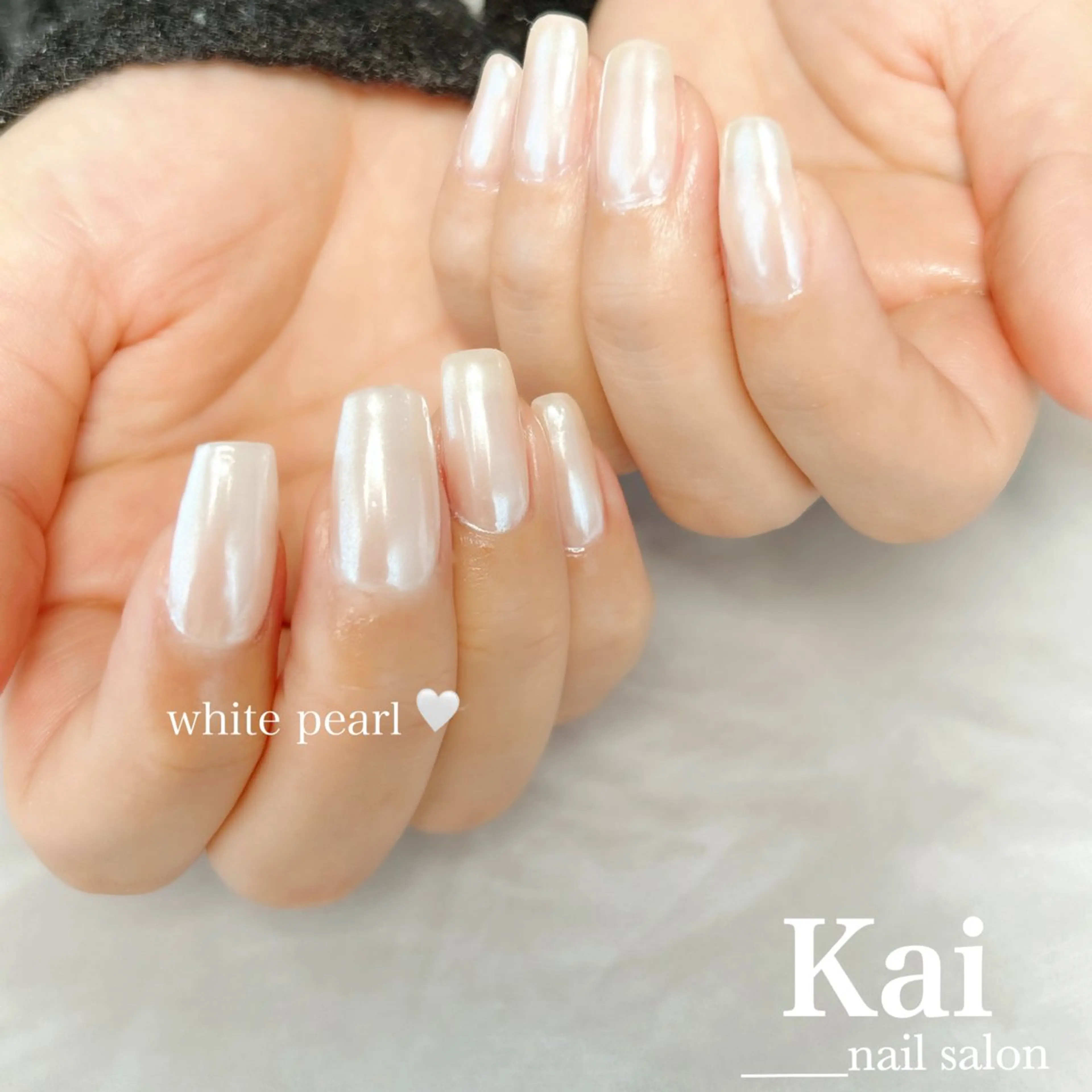 ネイル 長さ出し ジェルネイル 韓国ネイル マグネットネイル ニュアンスネイル ハンドネイル Kai  nail Mayukoのネイルデザイン