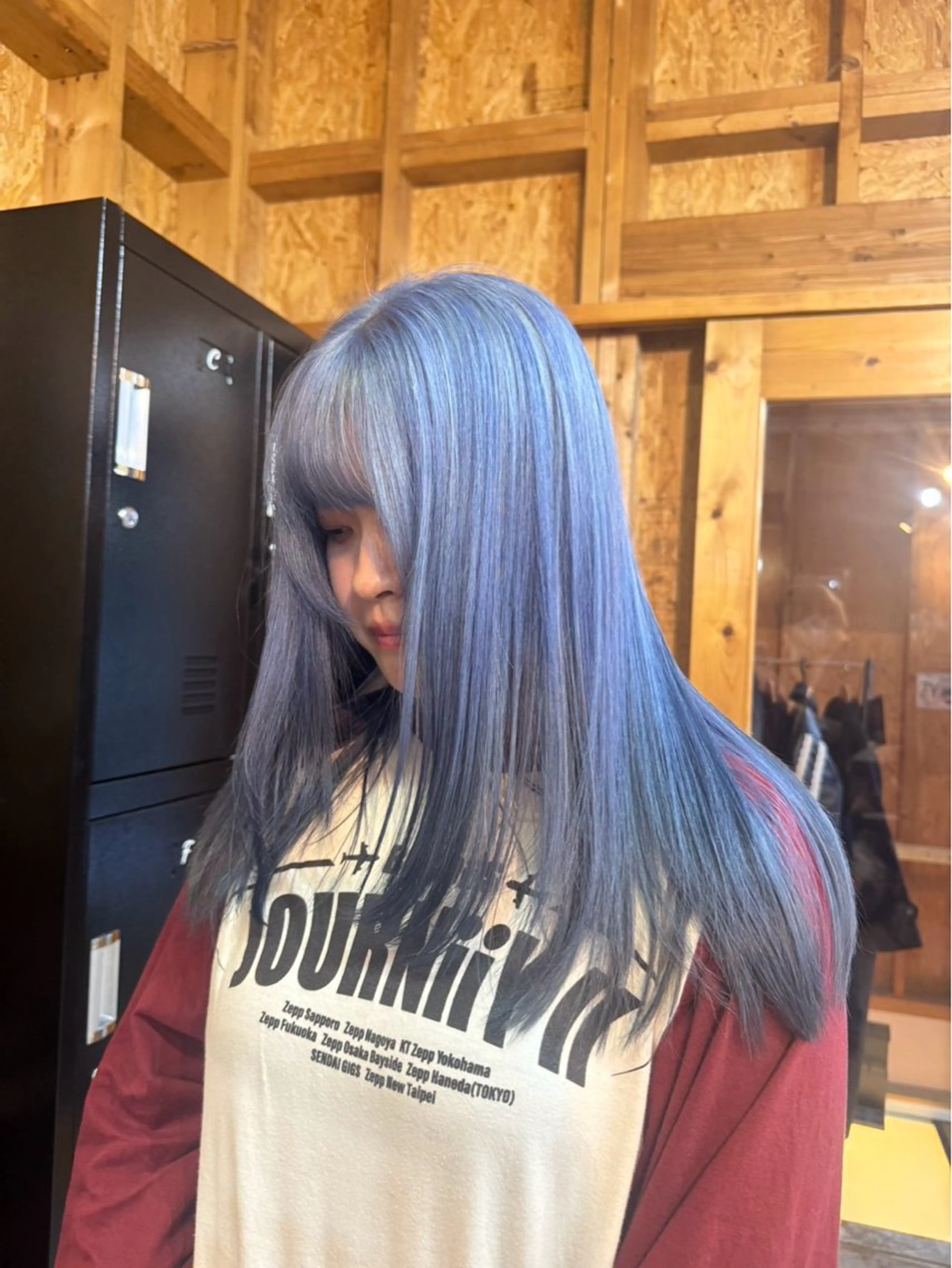 セミロング カット ヘアカラー ブリーチ屋さん/ブリ ーチ矯正🫧あずみのヘアスタイル